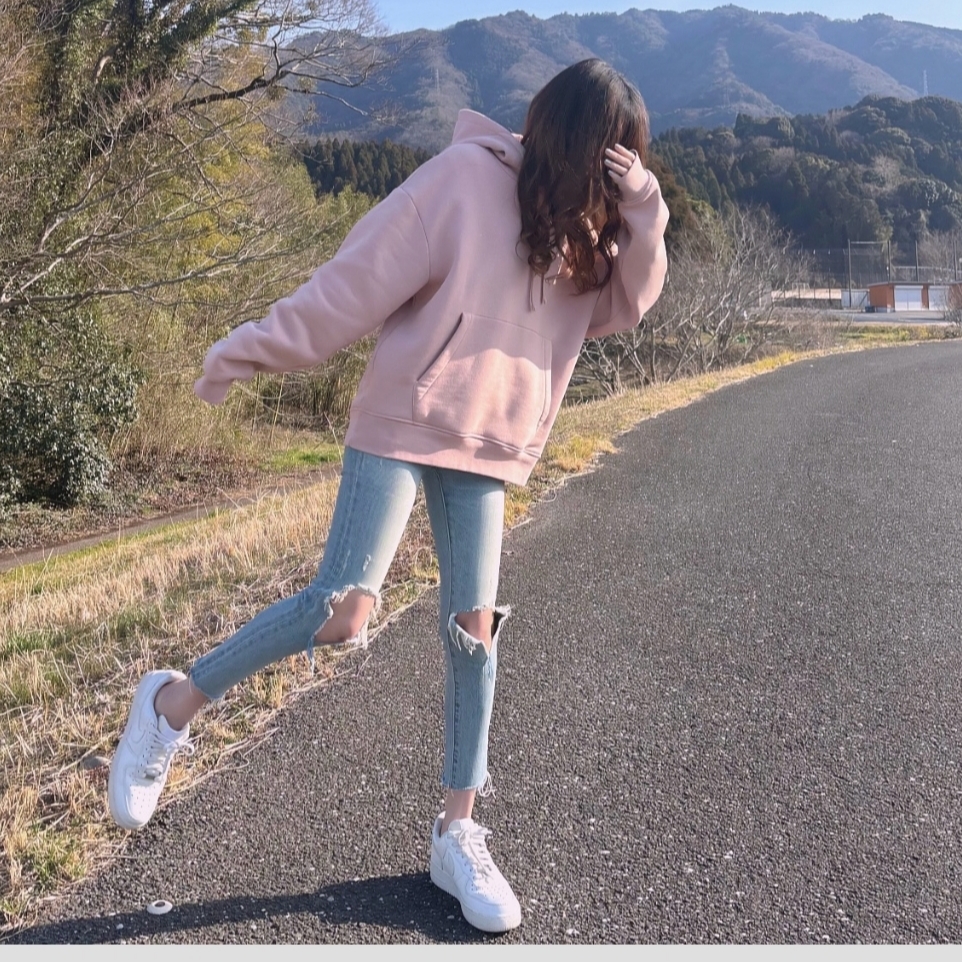 Supreme Box Logo Hooded Sweatshirt Dusty Pink - 24FW 착용 스타일 - 4