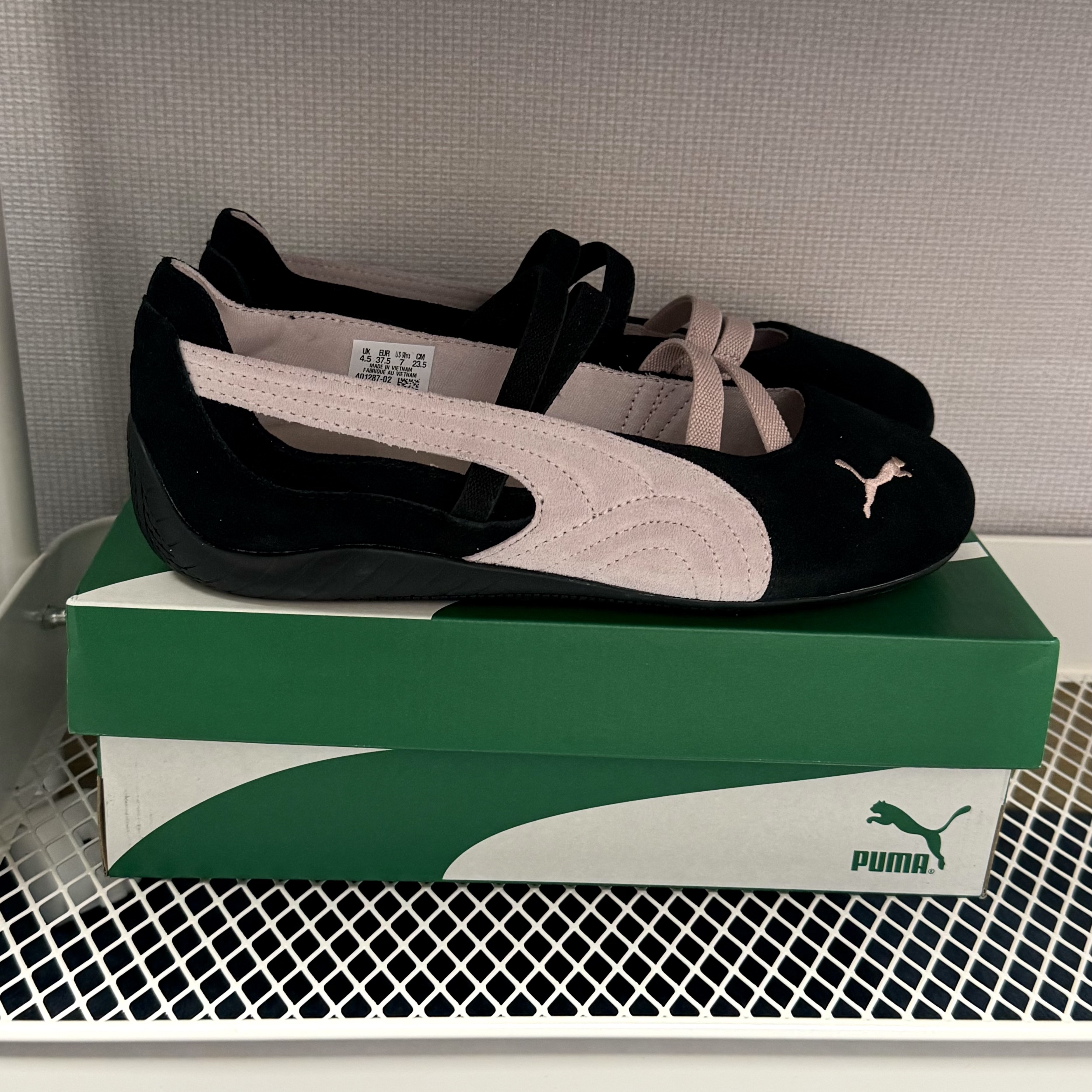 (W) Puma Speedcat Ballet Suede Puma  Black Mauve Mist 착용 스타일 - 3