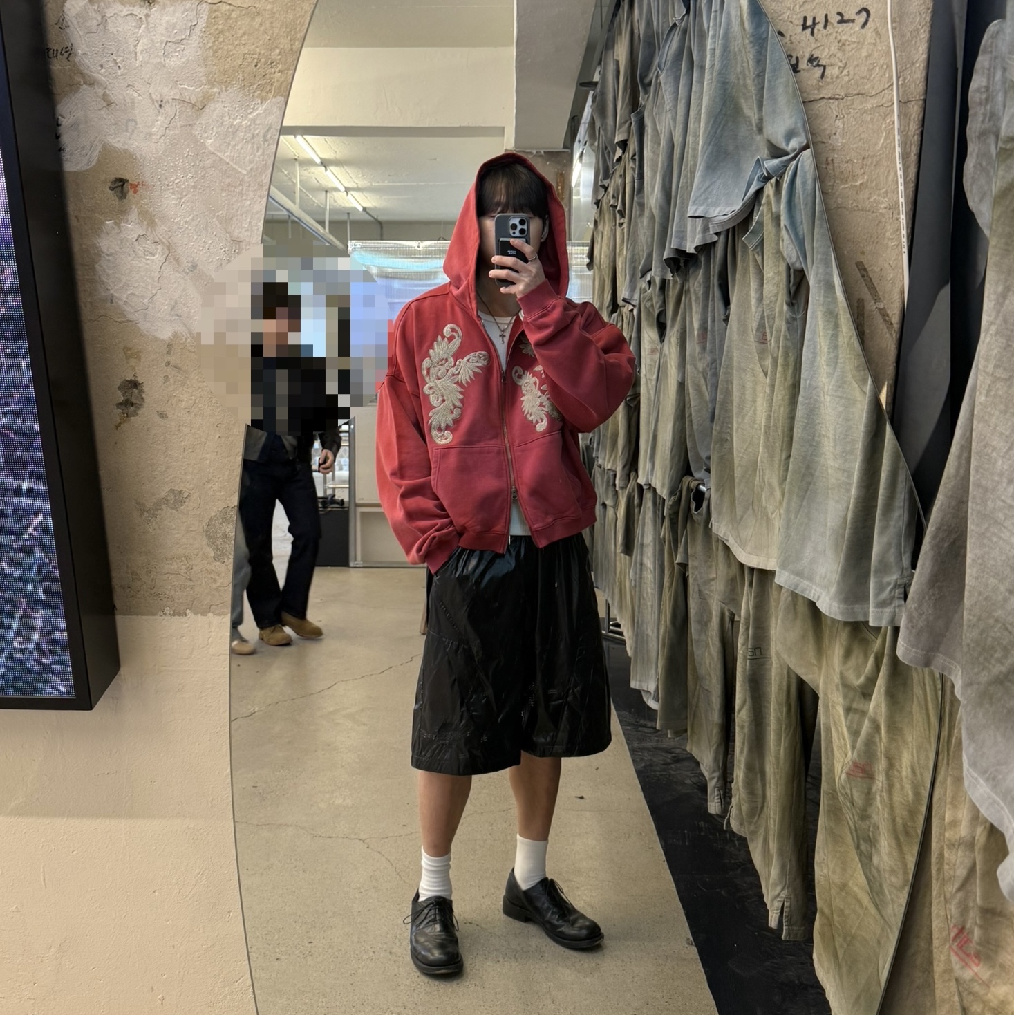 NAUTICA x Undermycar - NTC X UMC UTILITY SHORTS - BLACK 착용 스타일 - 1