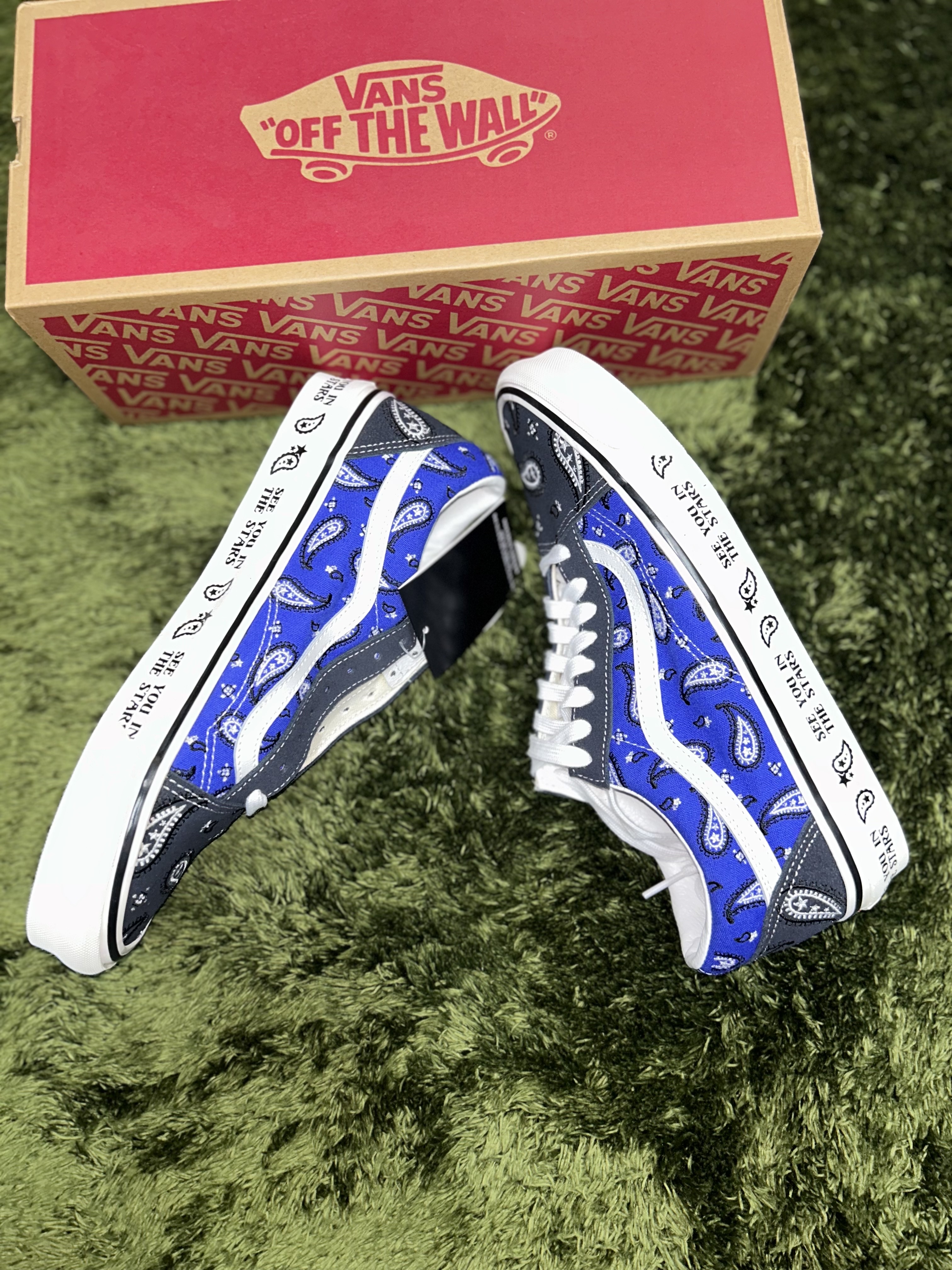 Vans Old Skool 36 DX Cosmic Rodeo Navy 착용 스타일 - 5