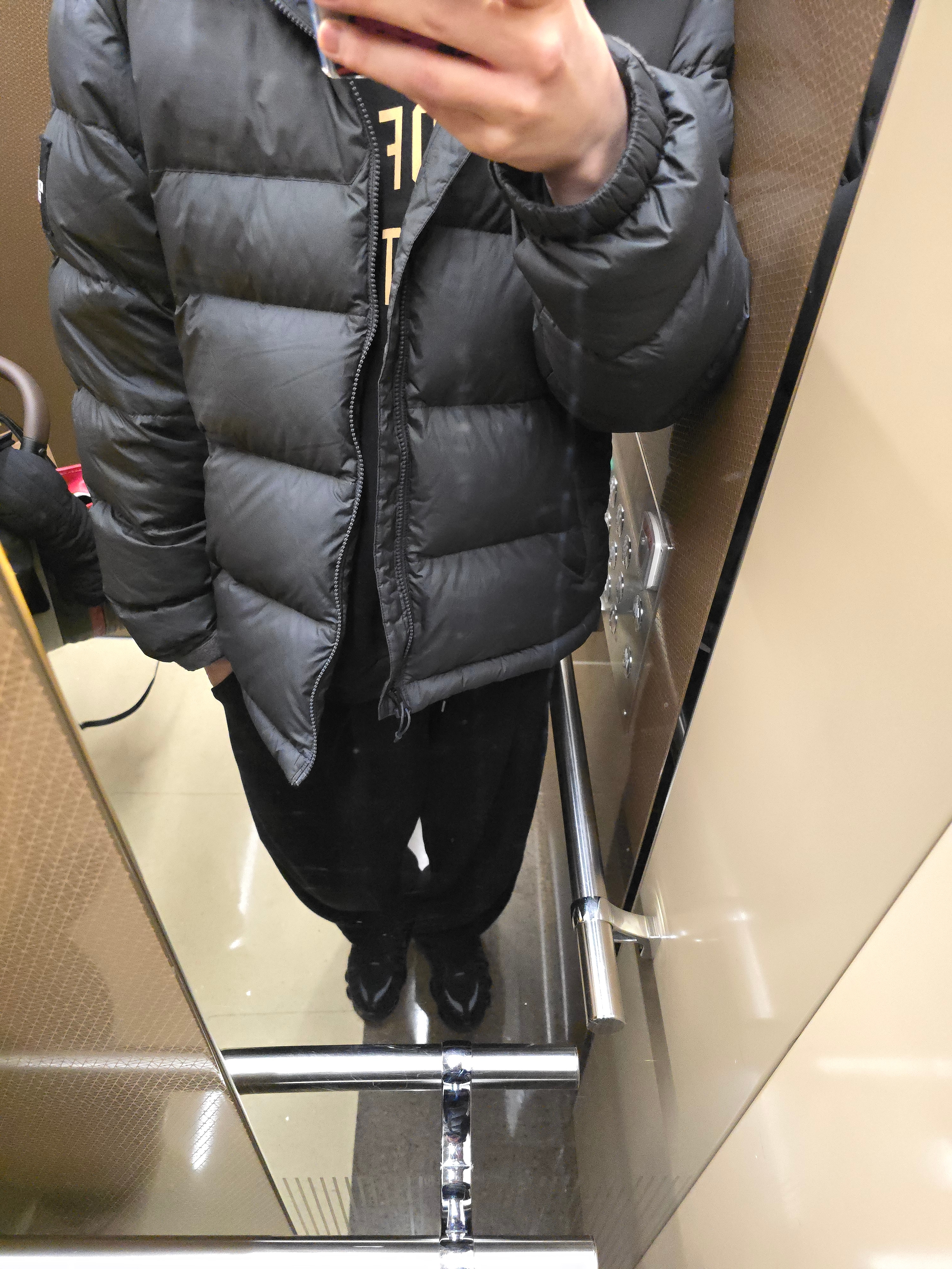 (W) Nike Shox TL Black and Max Orange 착용 스타일