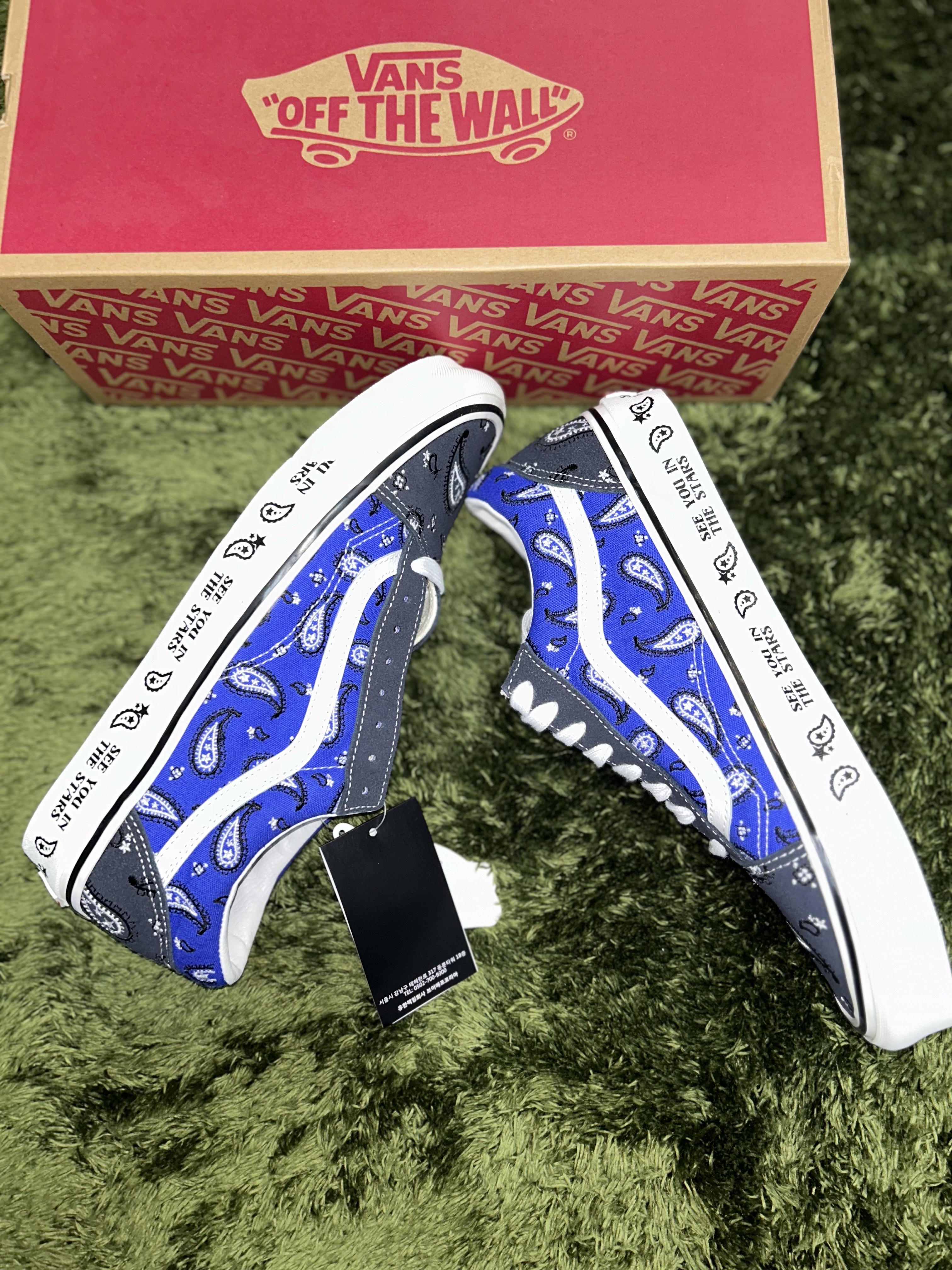 Vans Old Skool 36 DX Cosmic Rodeo Navy 착용 스타일 - 4