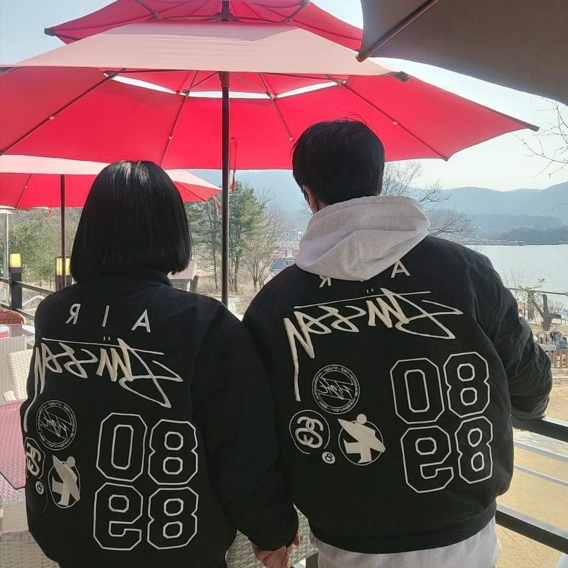 Nike x Stussy Reversible Jacket Black (FJ9153-010) 착용 스타일 - 1