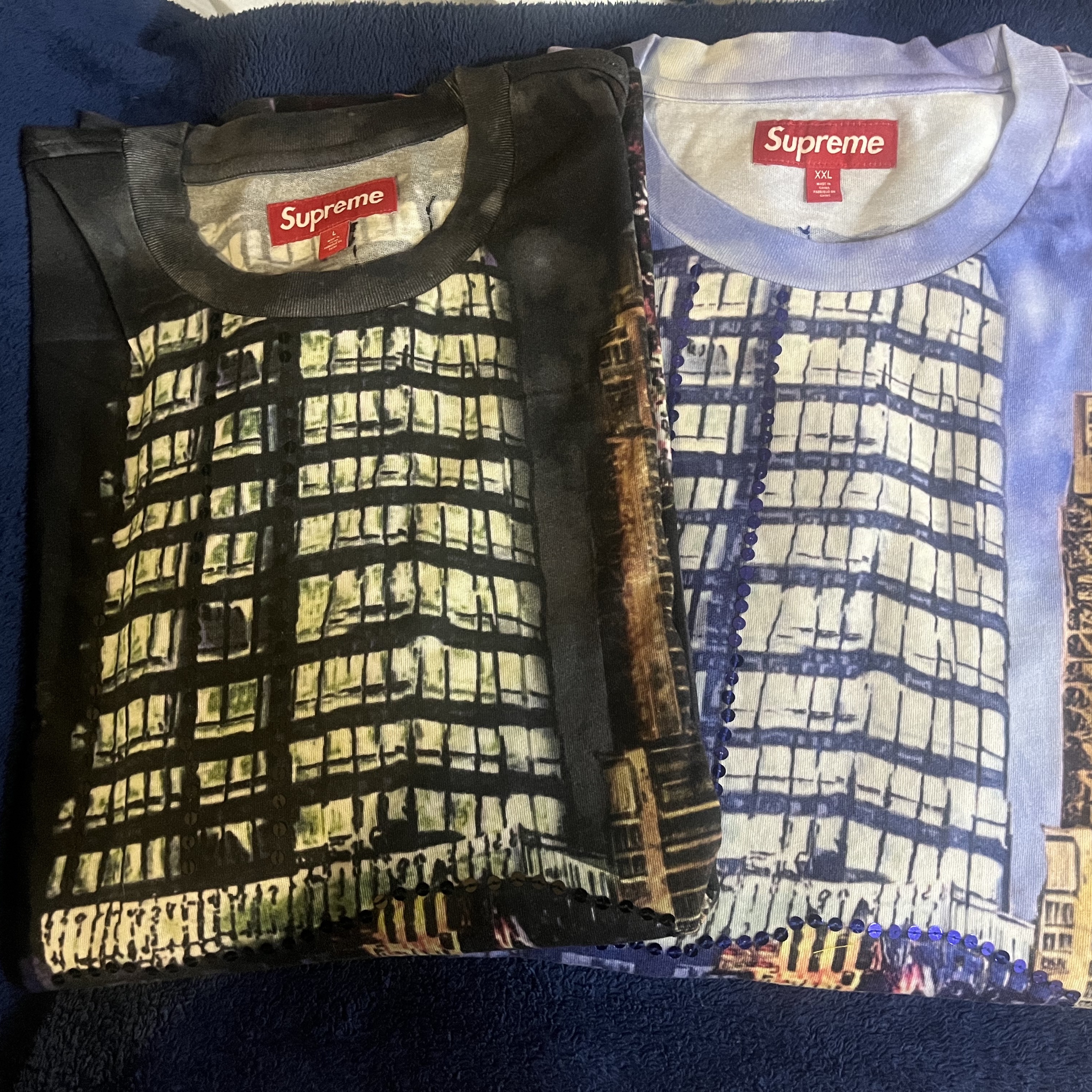 Supreme Skyline Sequin L/S Top Night - 25SS 착용 스타일 - 1