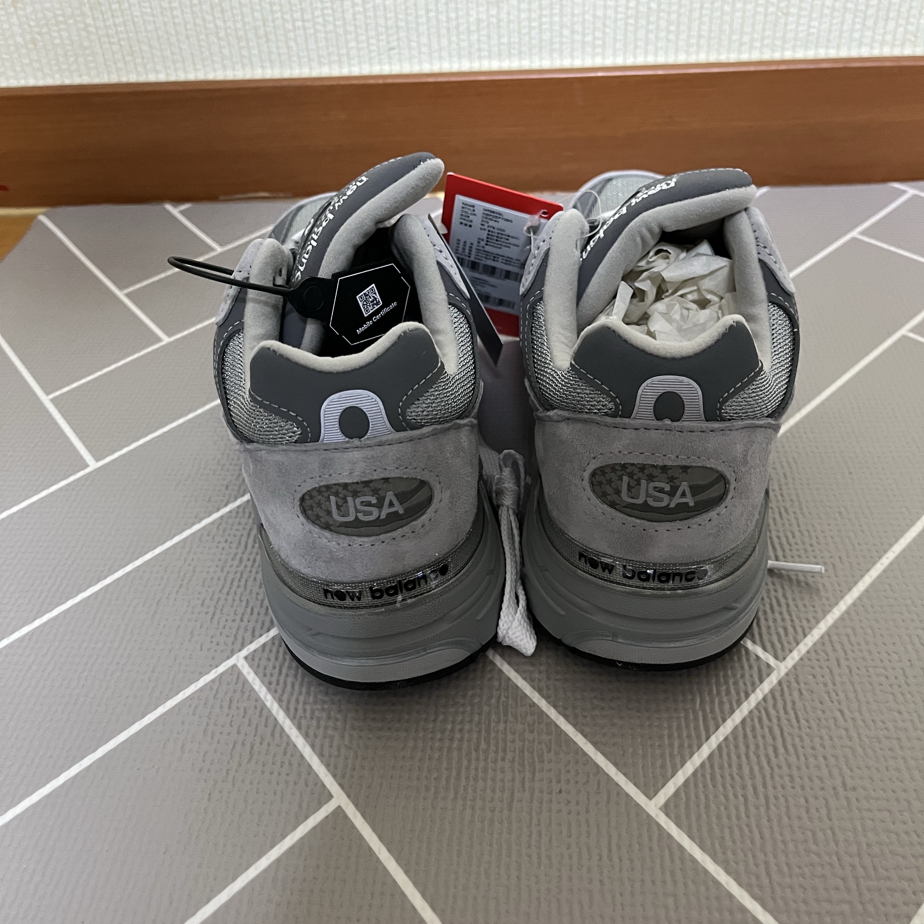 New Balance 993 Made in USA Grey - D Standard 착용 스타일