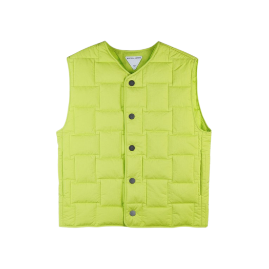 (W) Bottega Veneta Nylon Vest Acid Kiwi
