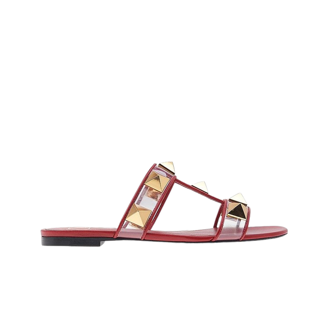 S0BU9CWSV6H (W) Valentino Roman Stud Sandal Red