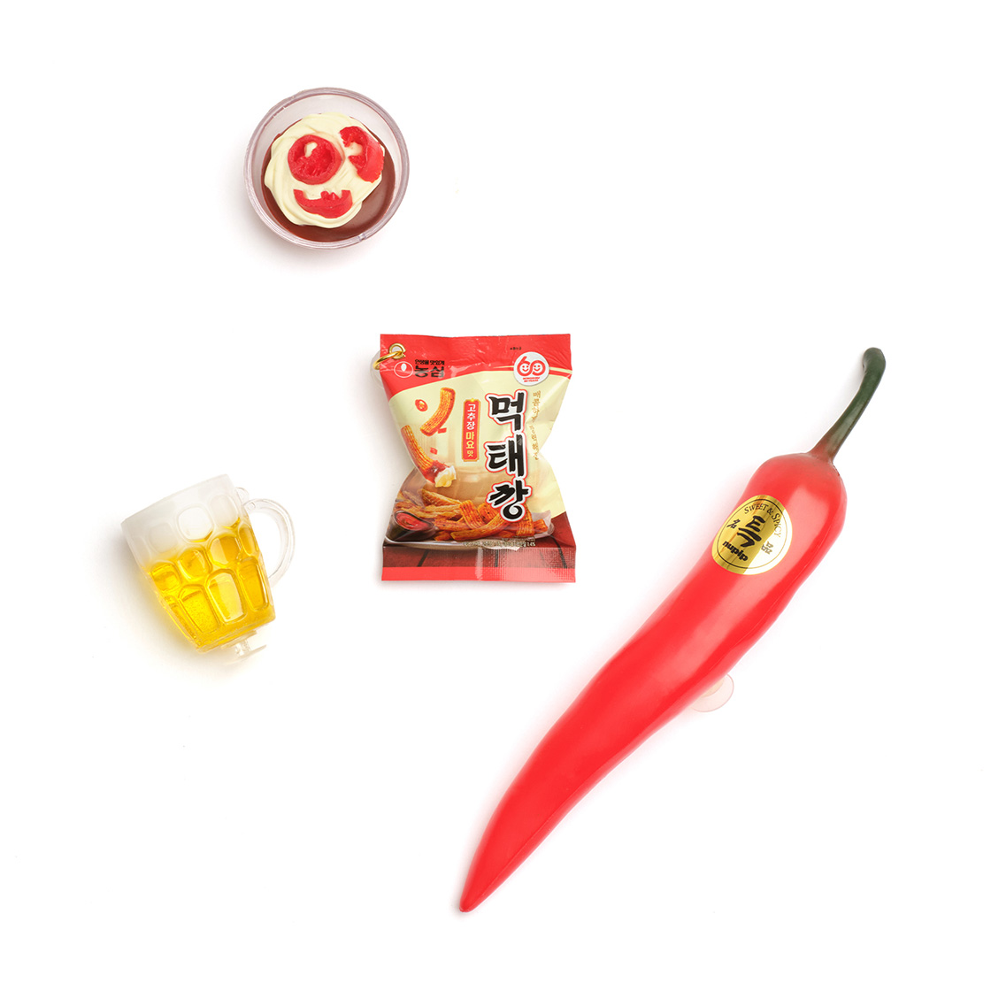 누핍 x 농심 먹태깡 고추장마요맛 슈핍 세트(Nupip x Nongshim MeoktaeKkang Gochujang Mayo Pip Set) - 4