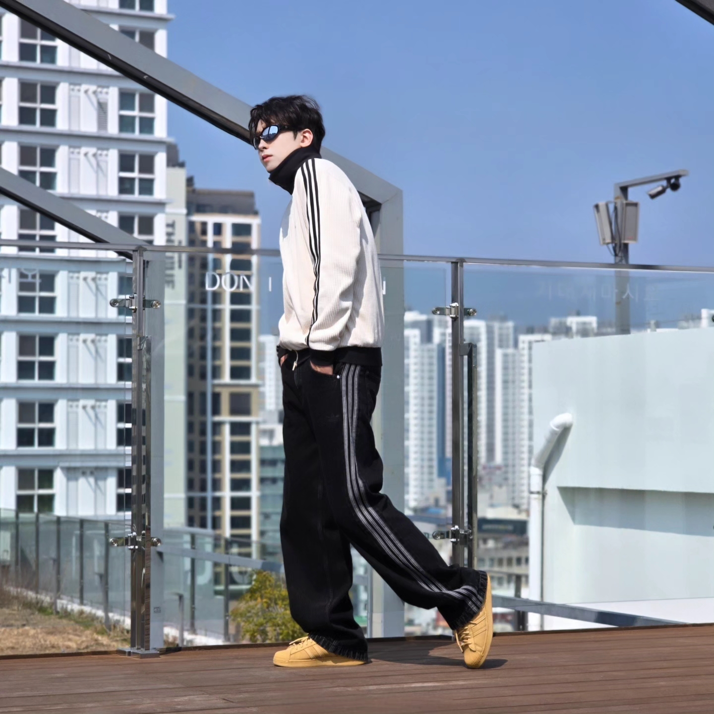 Adidas Waffle Beckenbauer Track Top Wonder White - KR Sizing, Adidas Waffle Beckenbauer Track Top Wonder White - KR Sizing 착용 스타일 - 9