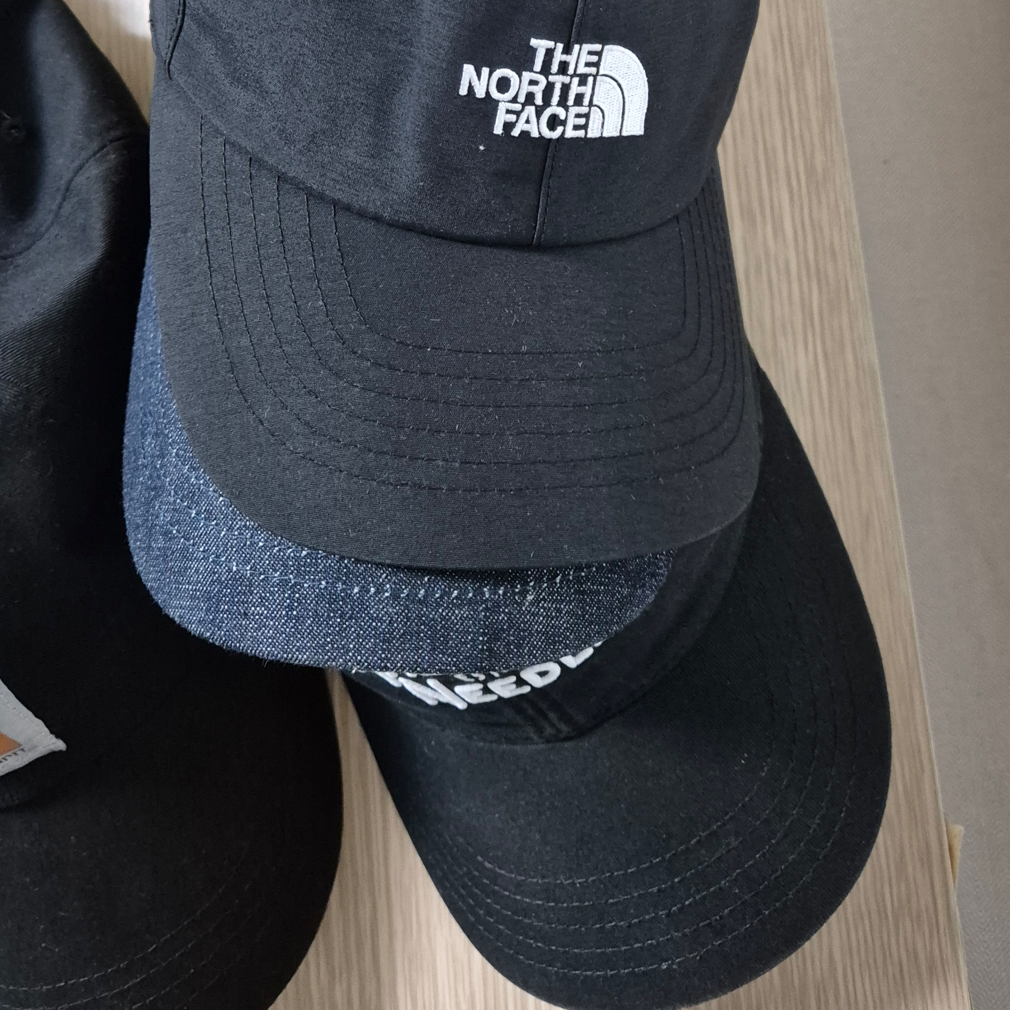 American Needle Hepcat American Needle Logo Black, Fullcount Full Emblem Denim Baseball Cap Indigo Blue 착용 스타일