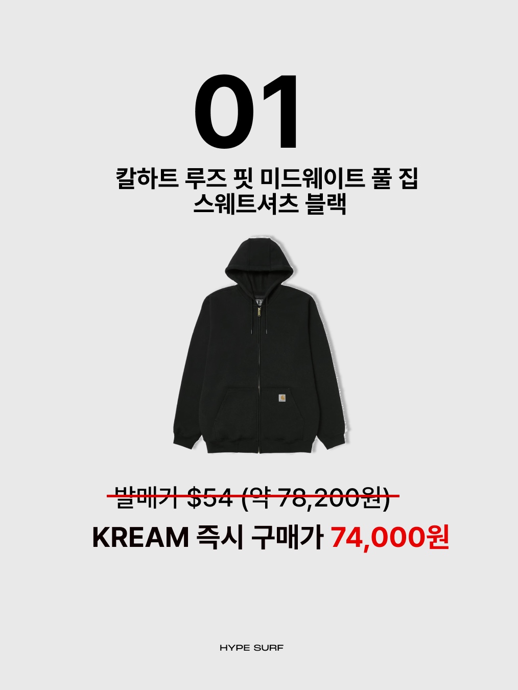 Carhartt Loose Fit Midweight Regular Full Zip Sweatshirt Black, Stone Island 6100042 Organic Cotton Fleece Hooded Sweatshirt with Drawstring Hood and Zipper Black - 25SS 착용 스타일 - 2