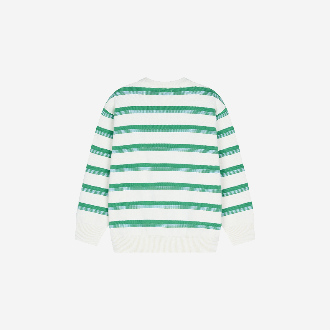 플랫웨이브 인 서울 아브 스트라이프 빈티지울 라운드 니트 아이보리(Flatwave in Seoul Aav Stripe Vintage Cotton Round Knit Ivory) - 2