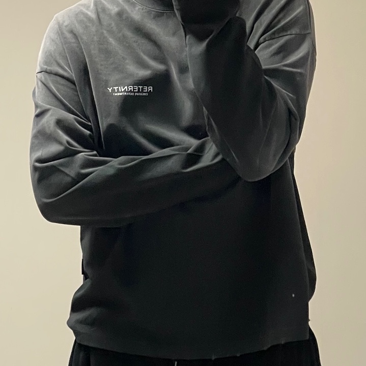 Reternity Longsleeve Creative Dept Faded Black - 24FW 착용 스타일