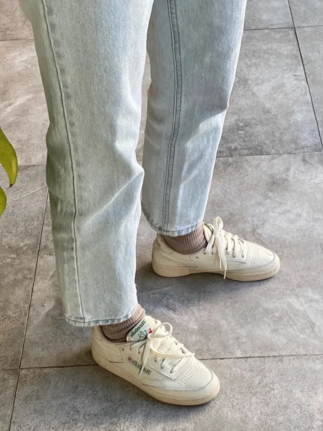 Reebok Club C 85 Vintage Retro White 착용 스타일