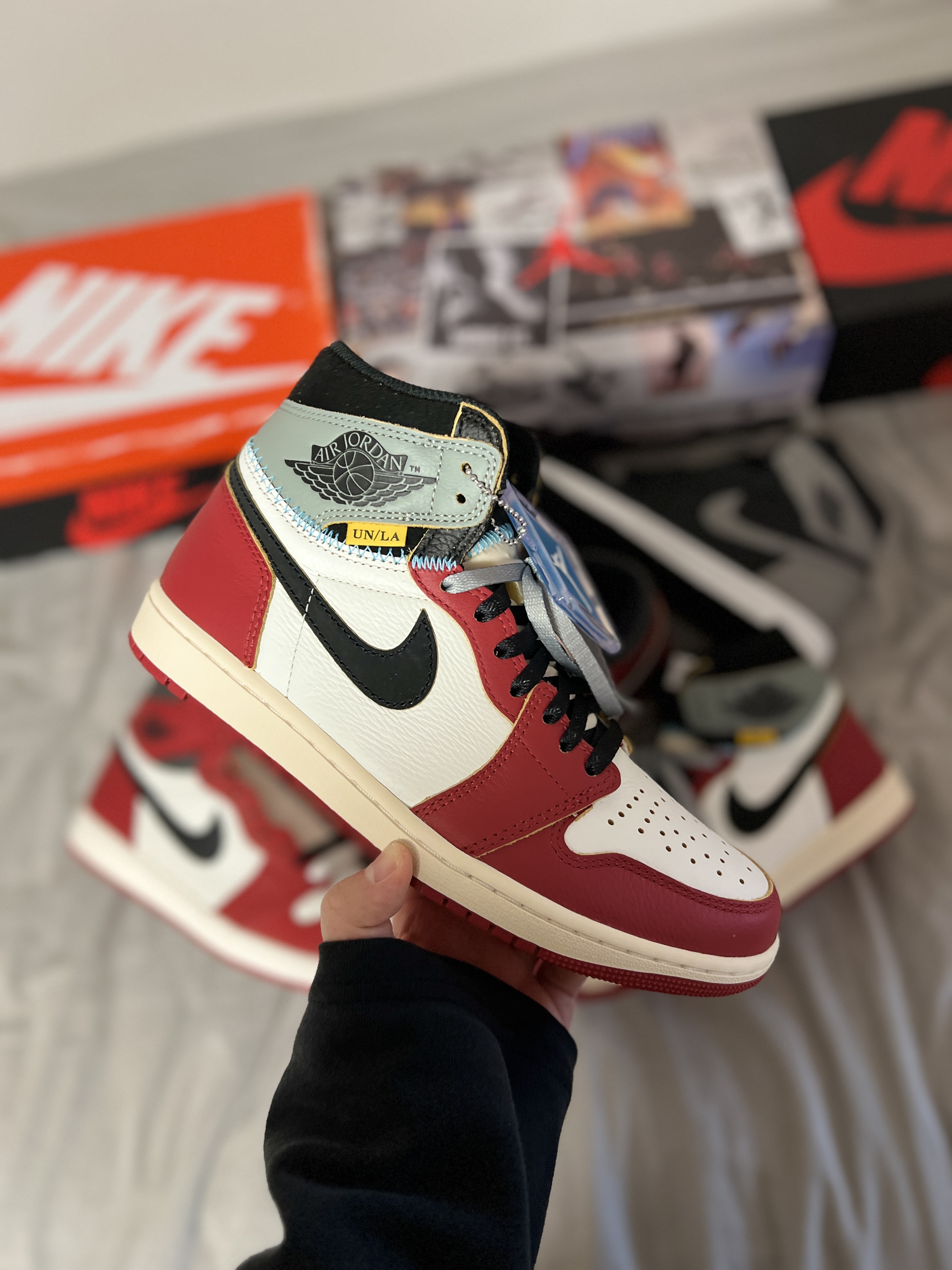 Jordan 1 x Union Retro High OG Chicago Shadow 착용 스타일