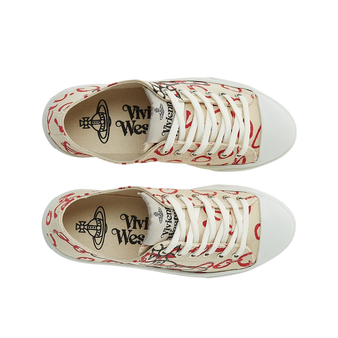 (W) 비비안 웨스트우드 플림솔 로우탑 스니커즈 내츄럴((W) Vivienne Westwood Plimsoll Low Top Sneakers Natural) - 2