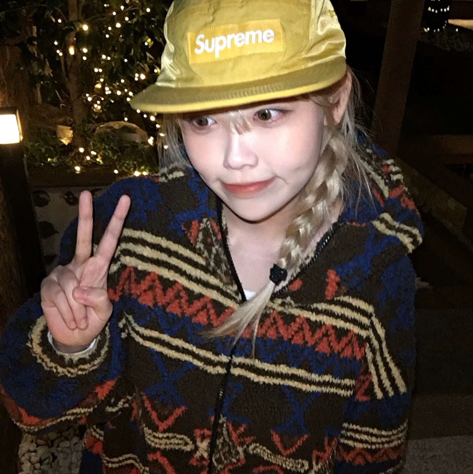 Supreme Waxed Ripstop Camp Cap Yellow - 24FW 착용 스타일