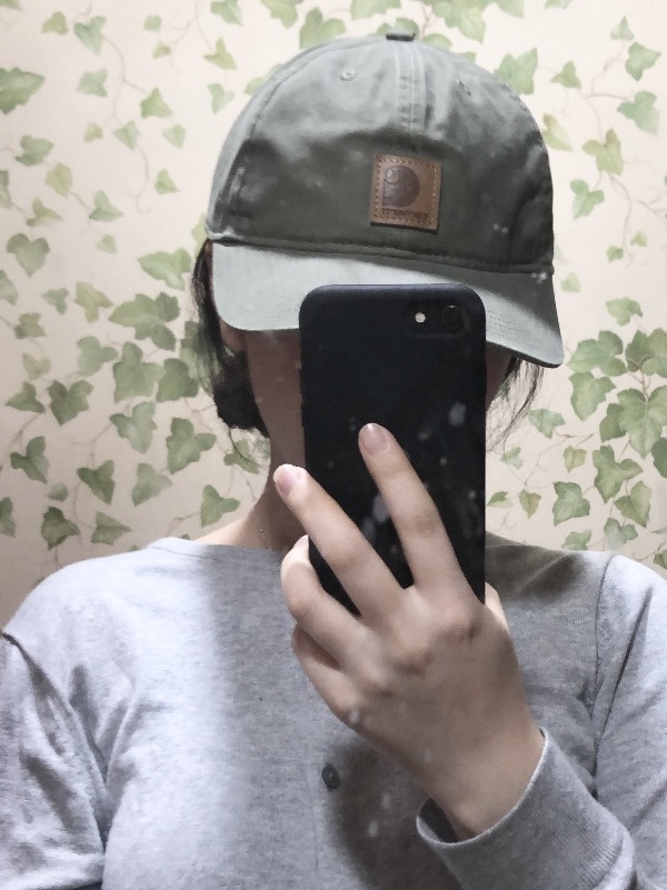 Carhartt Canvas Cap Dusty Olive 착용 스타일