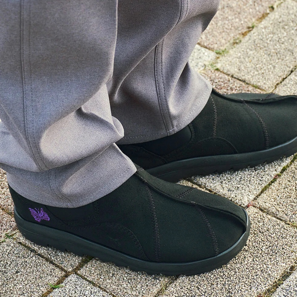 Reebok x Needles Beatnik Moc Core Black Extreme Purple 착용 스타일