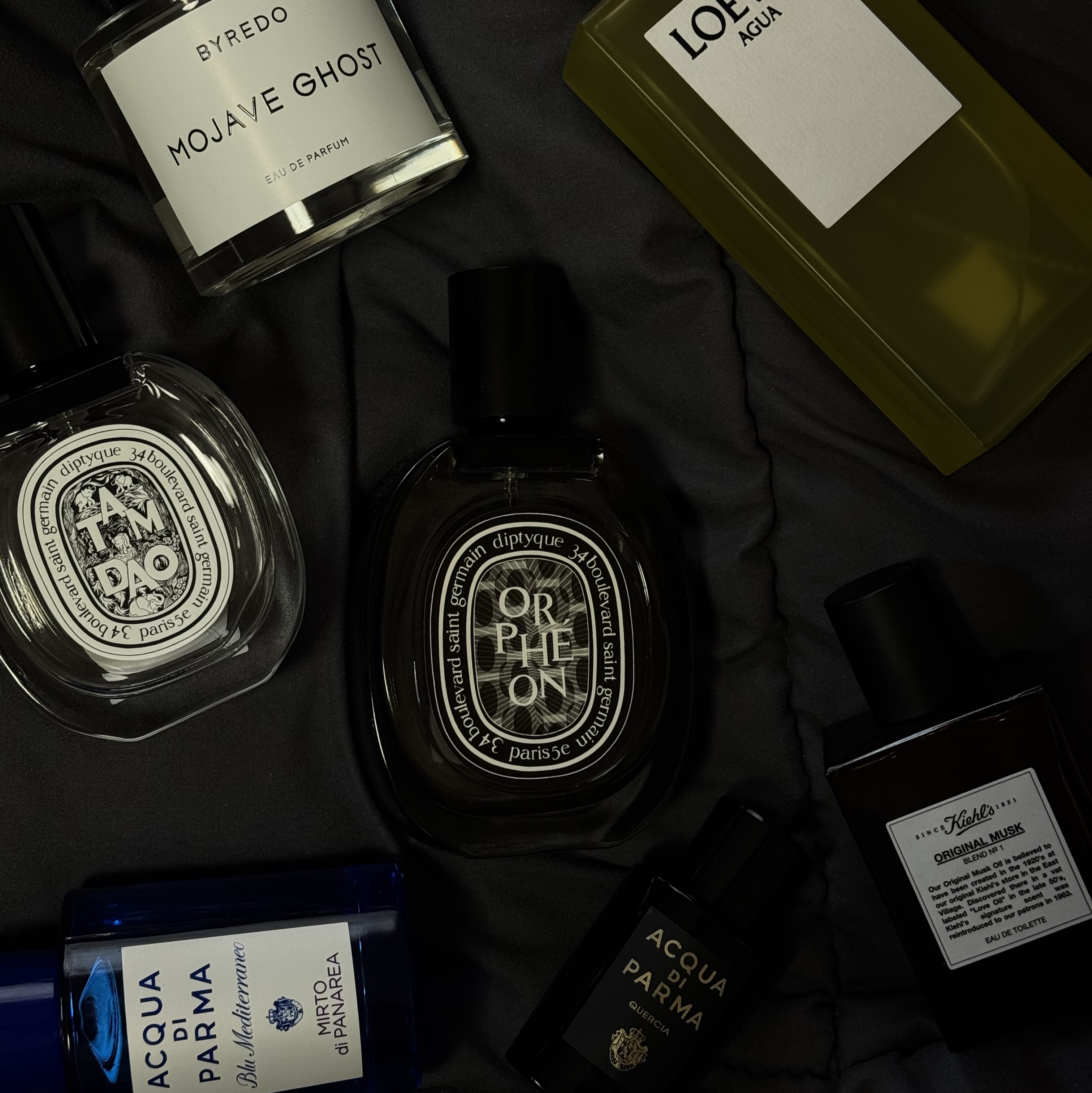 Acqua Di Parma Mirto di Panarea Eau De Toilette 75ml, Byredo Mojave Ghost Eau De Parfum 100ml 착용 스타일