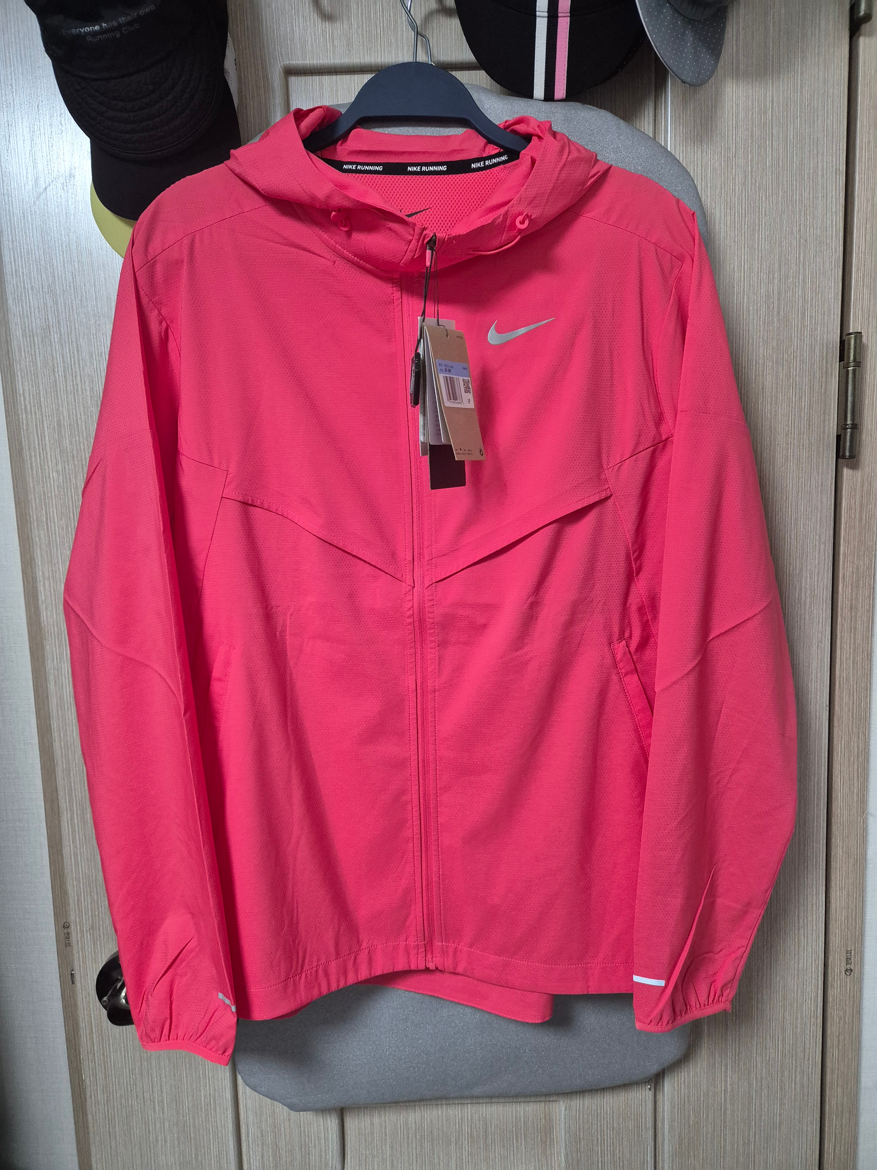 Nike Windrunner Repel Running Jacket Aster Pink - Asia 착용 스타일