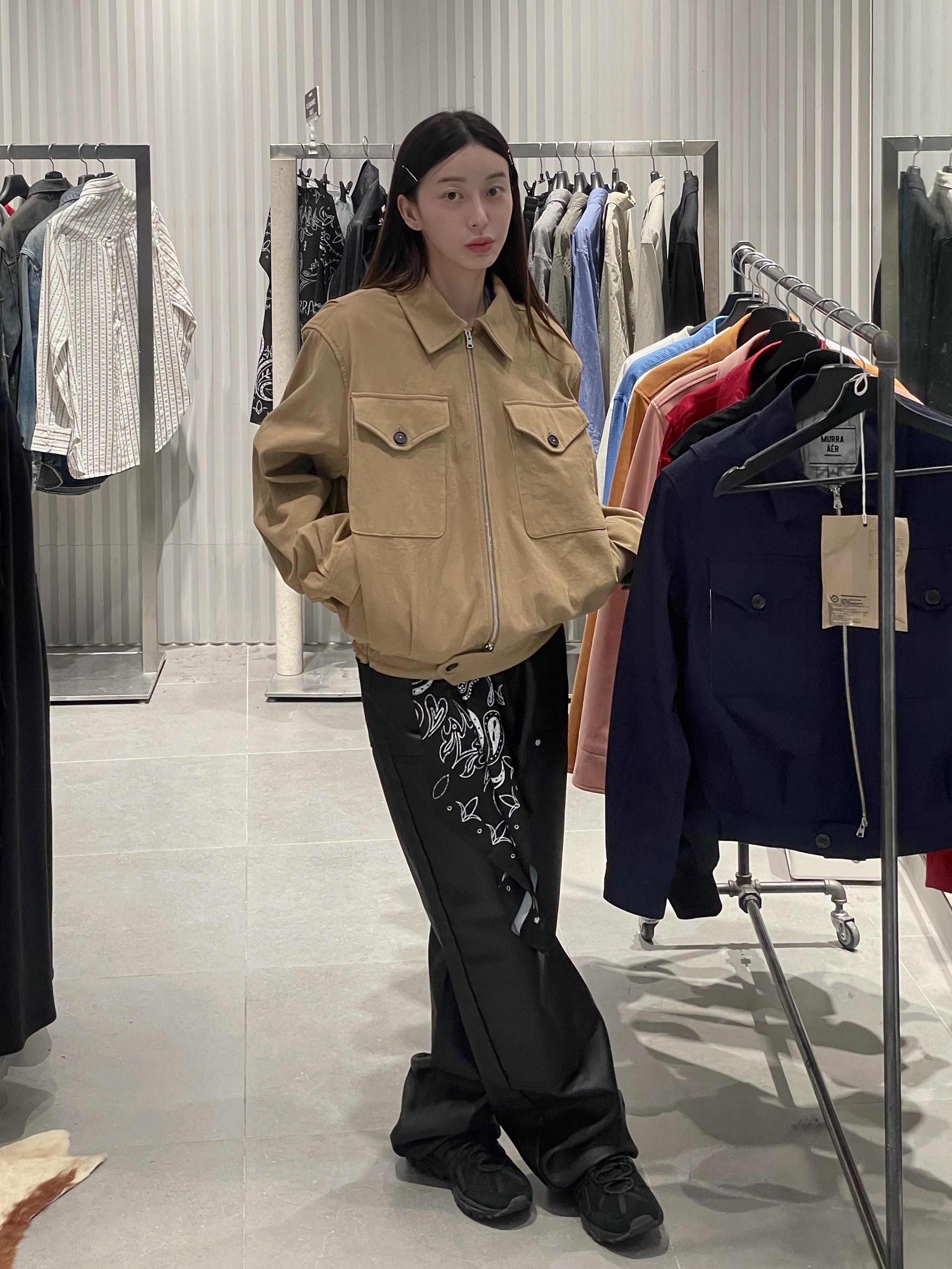 아식스 젤 소노마 15-50 블랙 착용 스타일 - 5