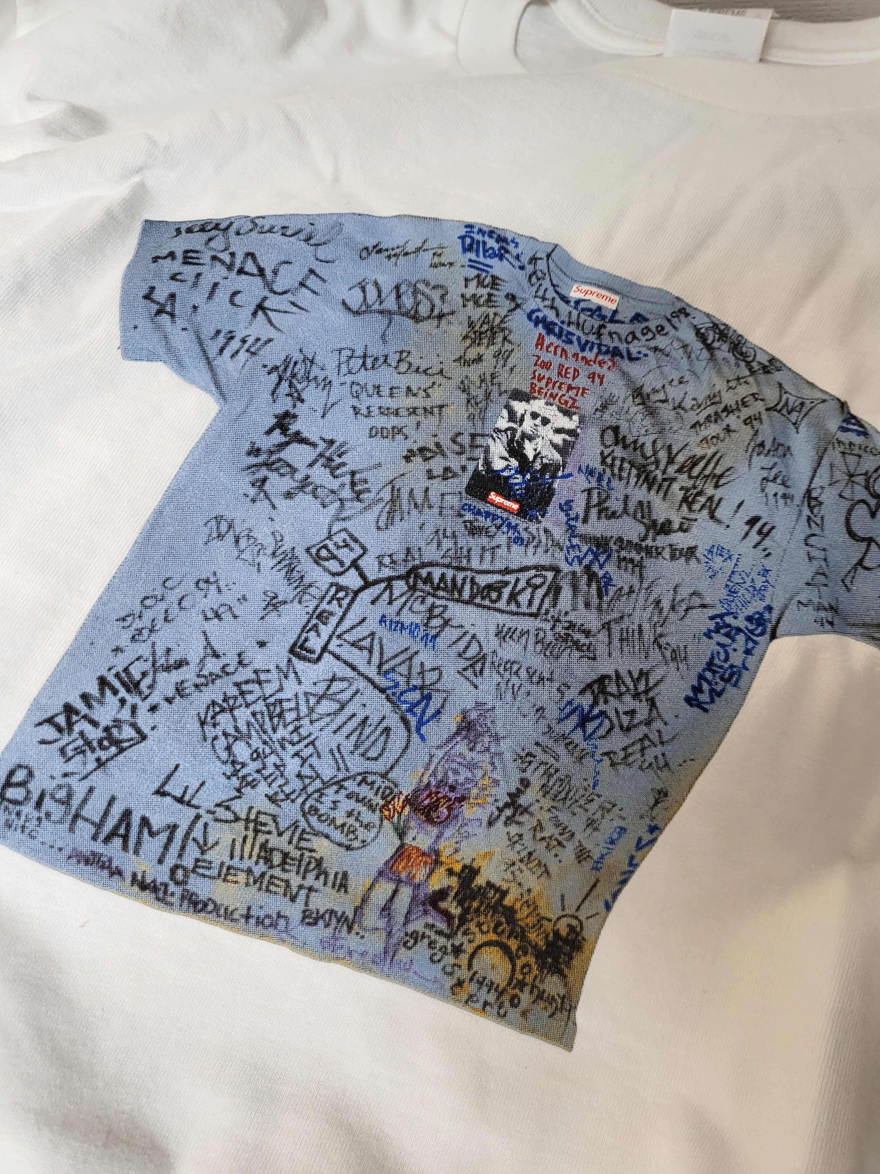 Supreme First T-Shirt White - 24SS 착용 스타일 - 2