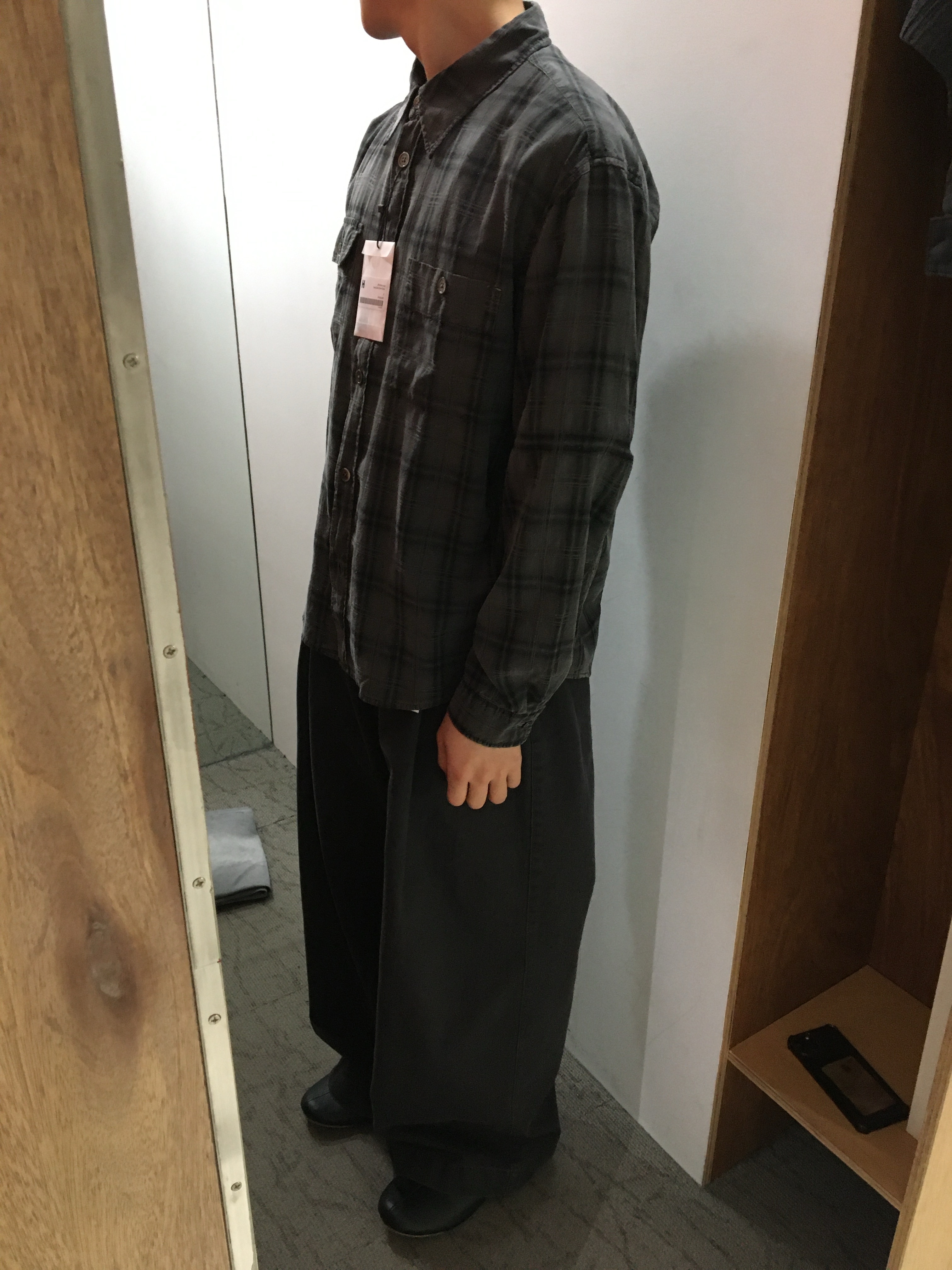 Asics Gel-Nunobiki Black Obsidian Grey, Hatchingroom Zip Cargo Work Pants Dark Khaki 착용 스타일 - 4