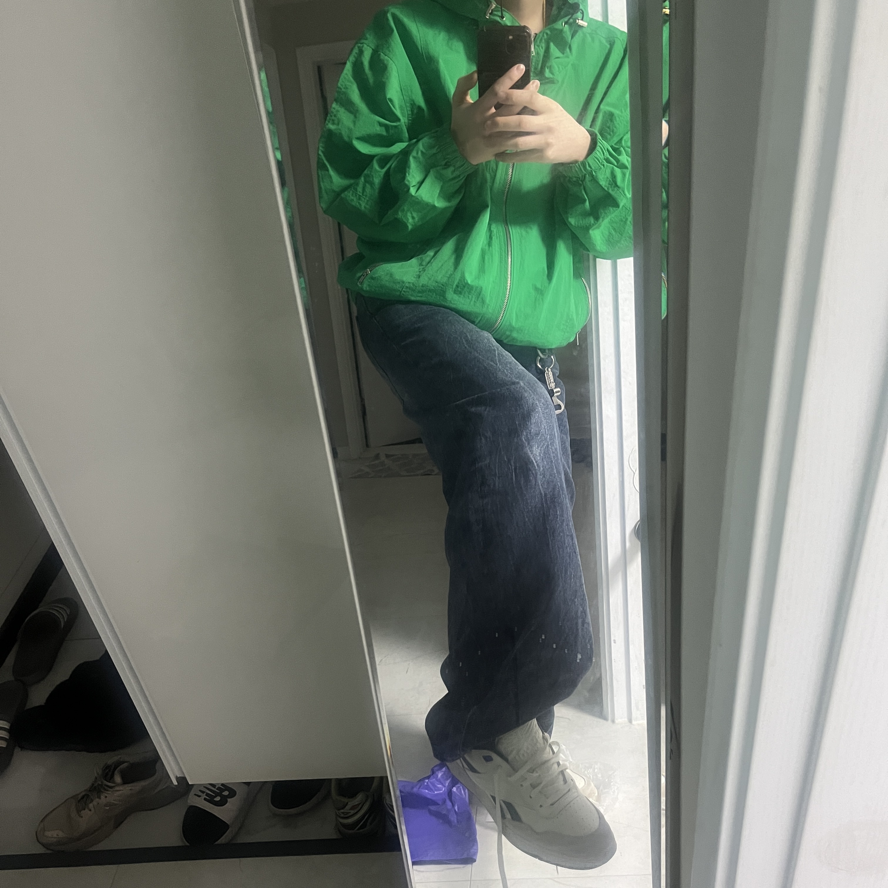 Reebok BB 4000 II Green 착용 스타일