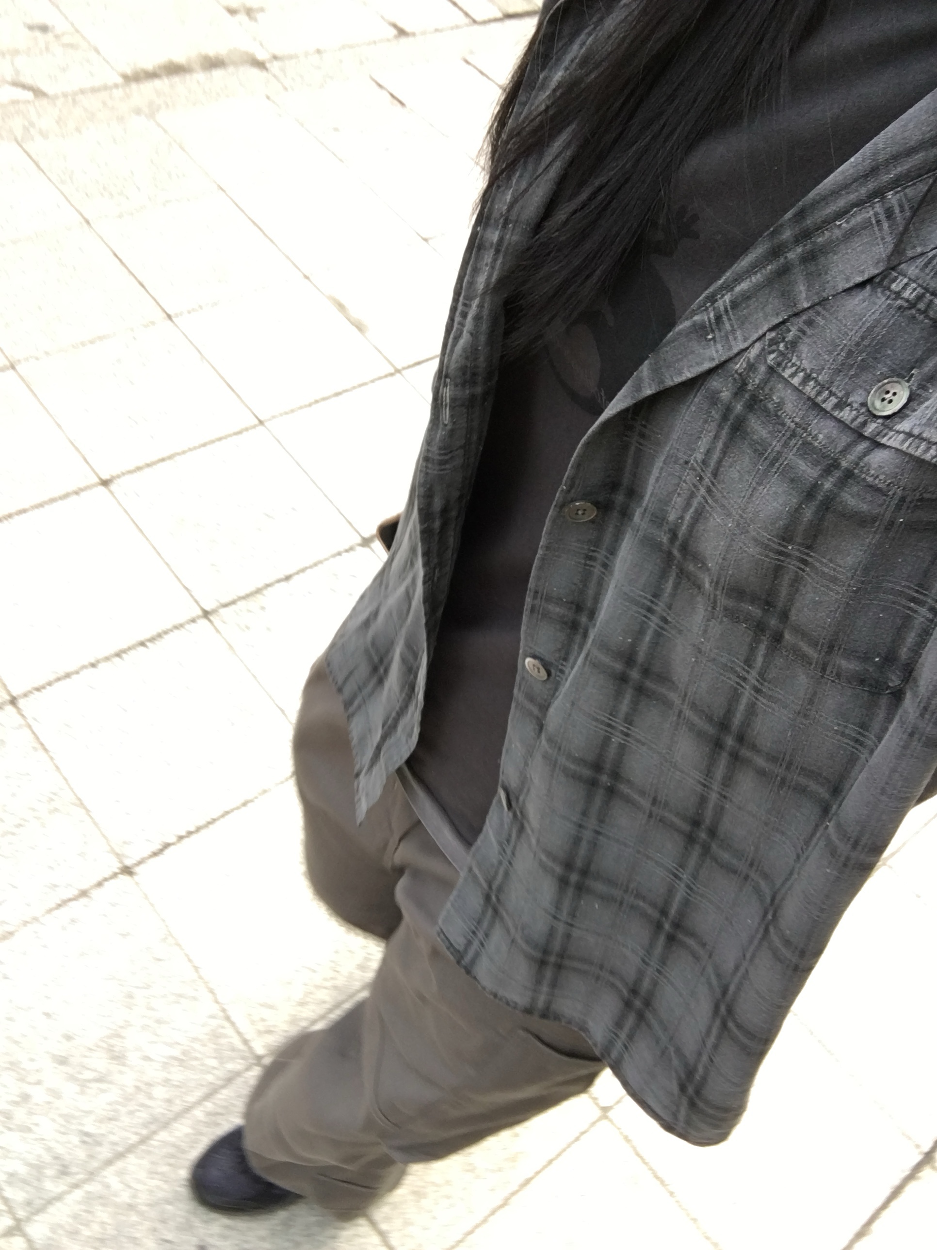 Asics Gel-Nunobiki Black Obsidian Grey, Hatchingroom Zip Cargo Work Pants Dark Khaki 착용 스타일 - 2