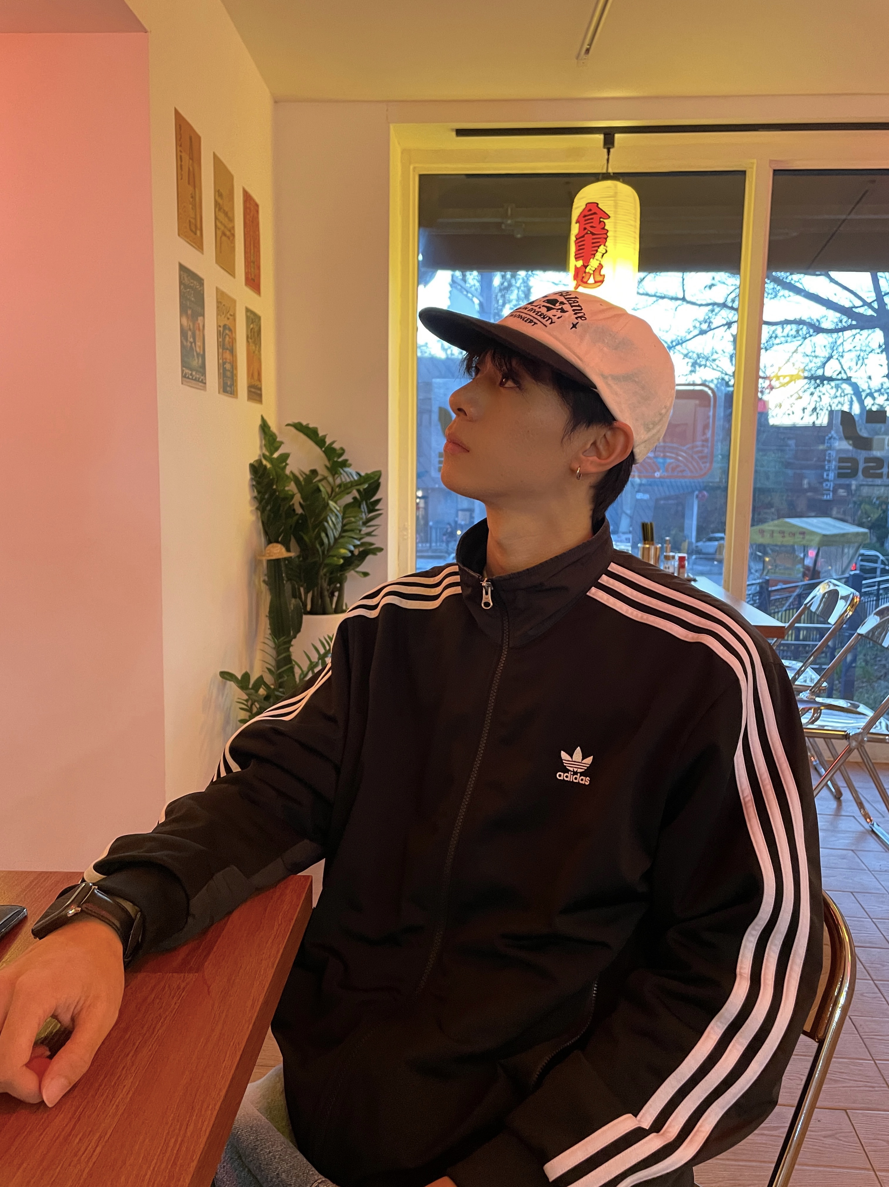 Adidas Adicolor Classics Firebird Track Top Black - KR Sizing 착용 스타일