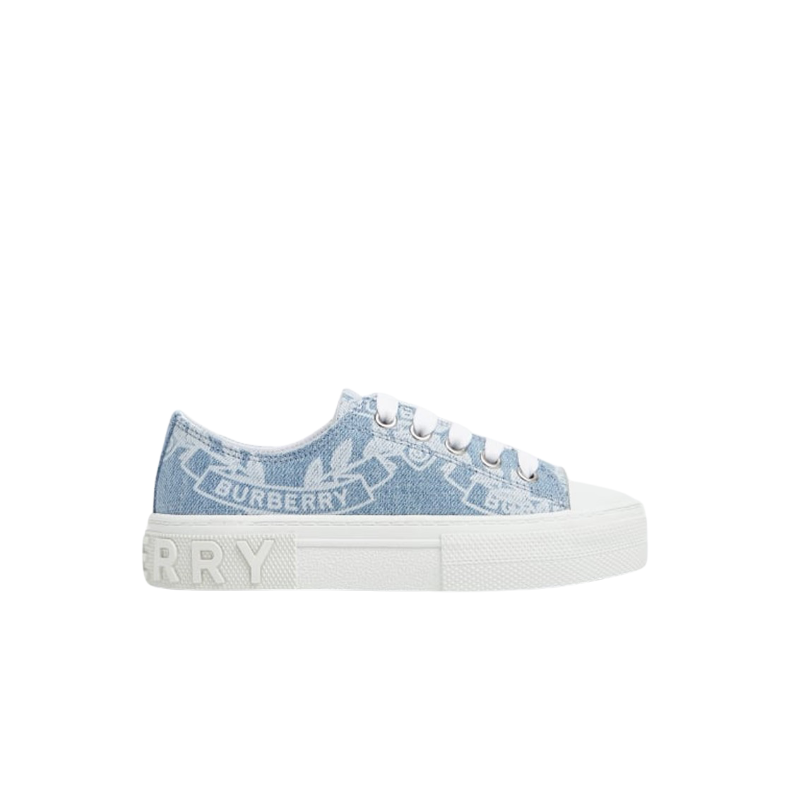 8069304 (Kids) Burberry Canvas Sneakers Pale Blue