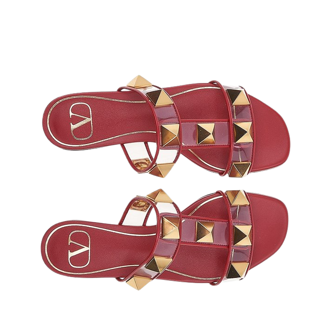 (W) 발렌티노 로만 스터드 샌들 레드((W) Valentino Roman Stud Sandal Red) - 2