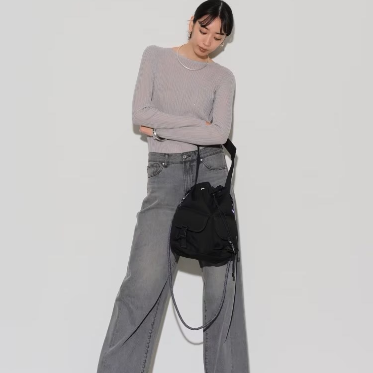 The North Face Purple Label Stroll Tote Bag Black 착용 스타일 - 4
