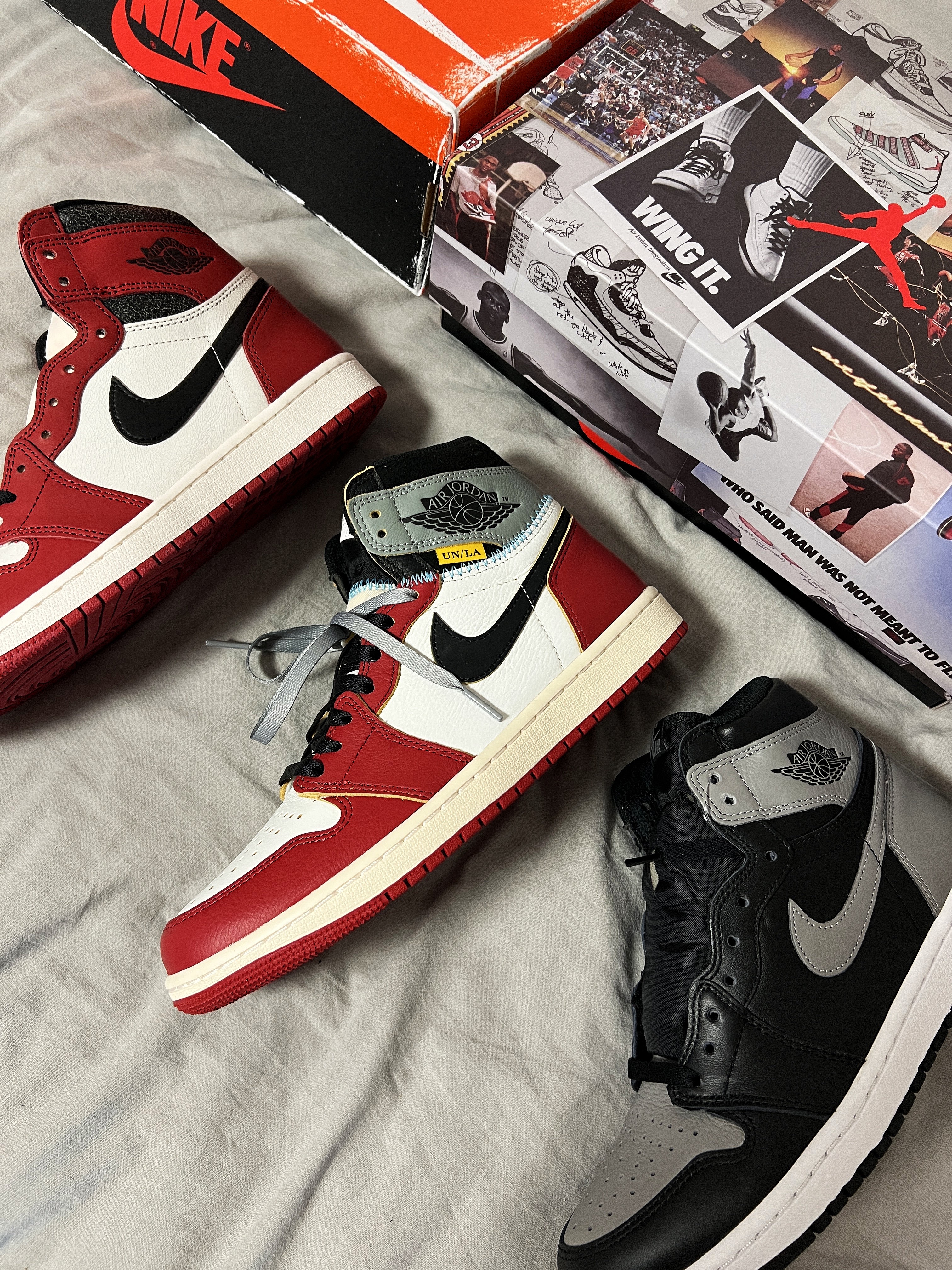 Jordan 1 x Union Retro High OG Chicago Shadow 착용 스타일