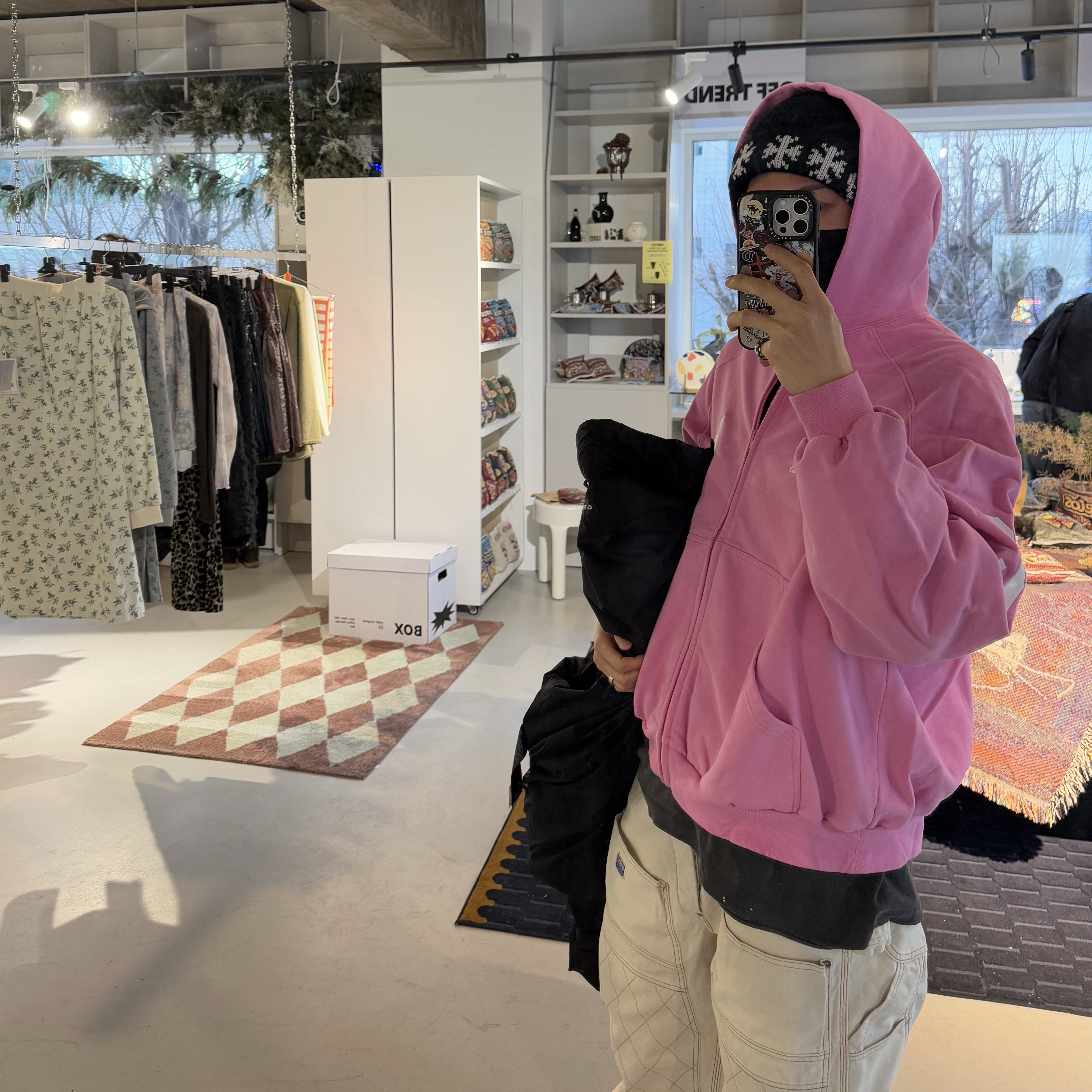 Kapital Thin Canvas Lumbar Pants Kinari 착용 스타일 - 1