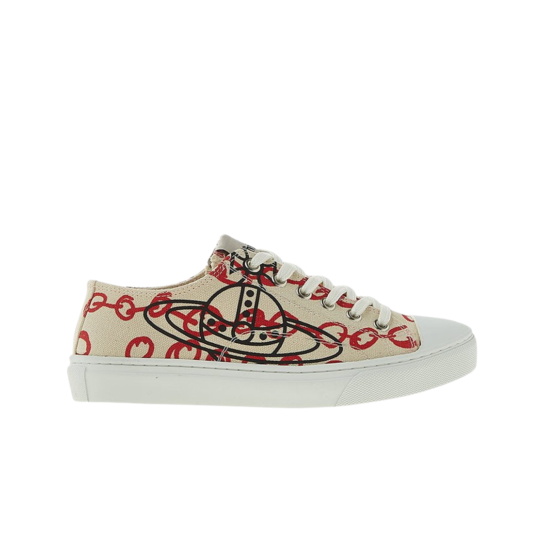 75020001W-W0005-B401 (W) Vivienne Westwood Plimsoll Low Top Sneakers Natural