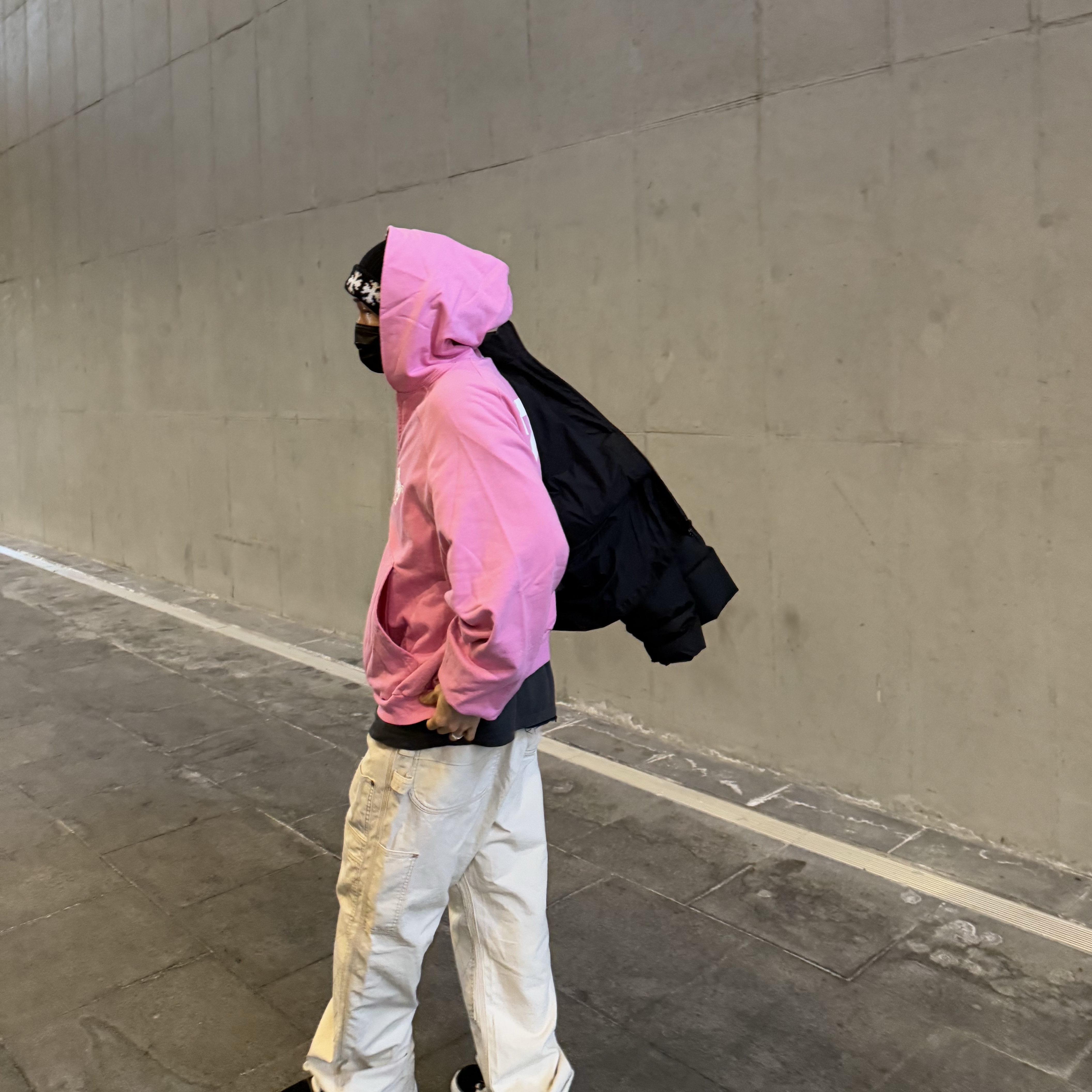 Kapital Thin Canvas Lumbar Pants Kinari 착용 스타일 - 3