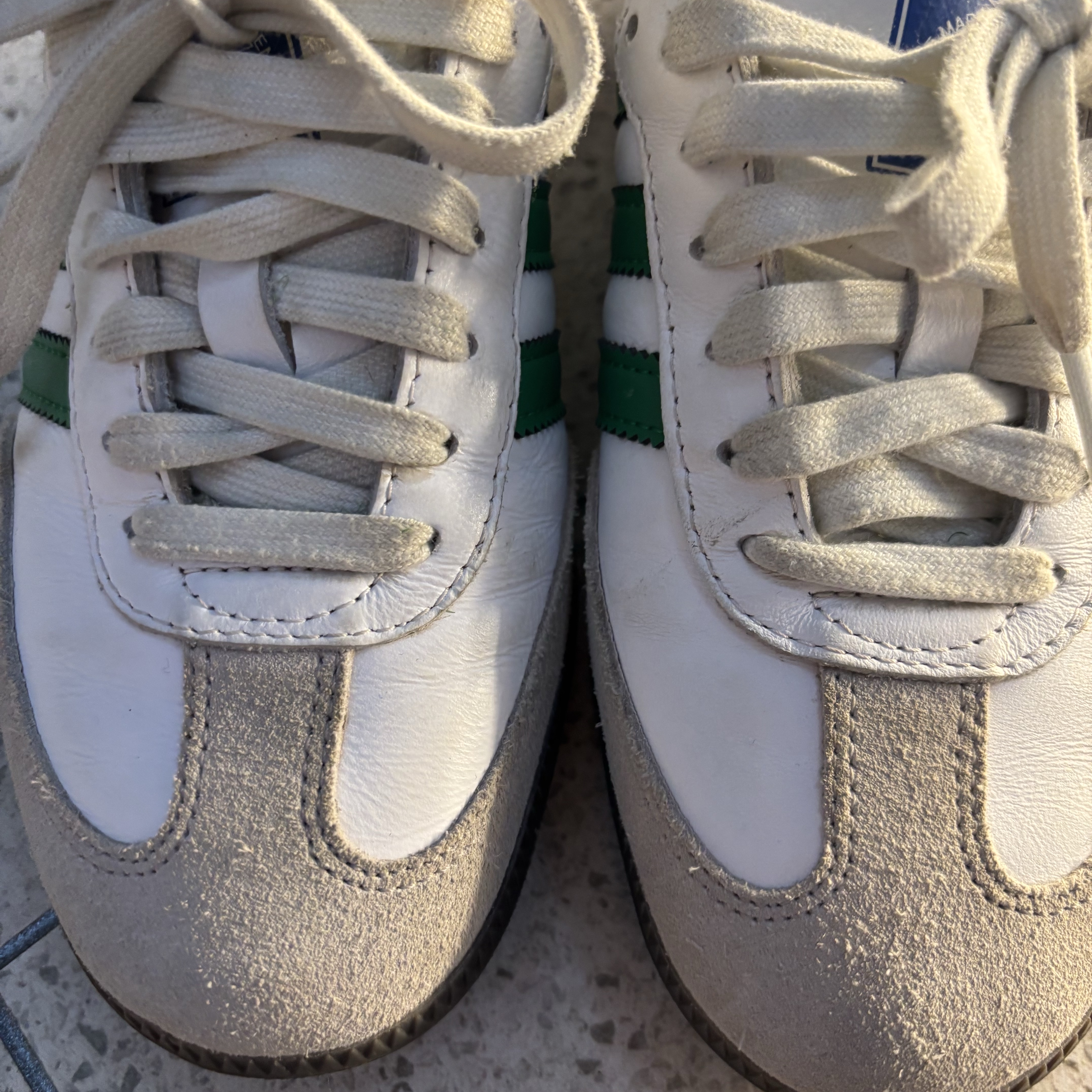 Adidas Samba OG White Green 착용 스타일