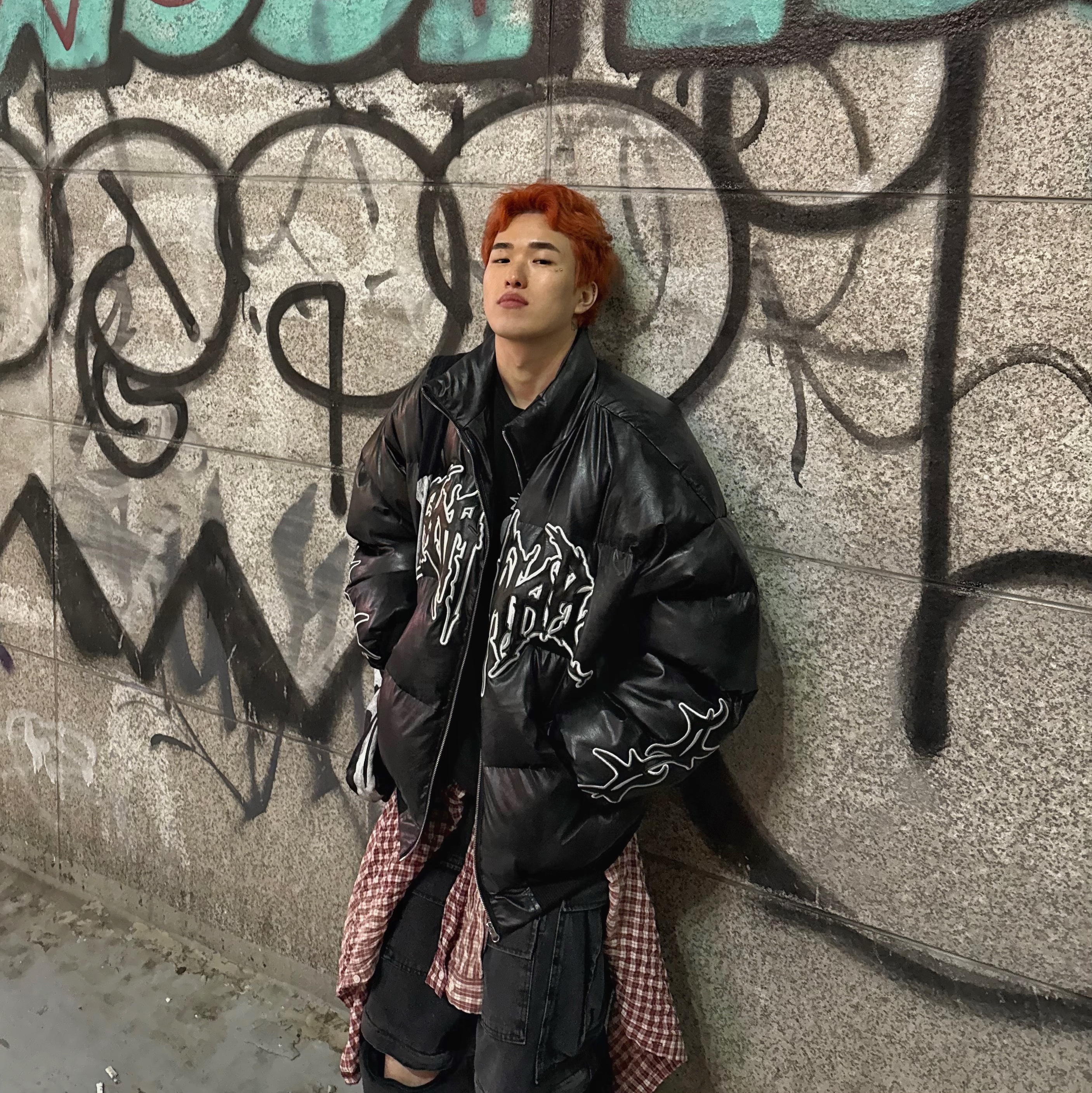 Kapital 14 oz. Denim Bone Print Book Bag Black, Nike x Peaceminusone Air Force 1 Low Para-Noise 착용 스타일 - 3