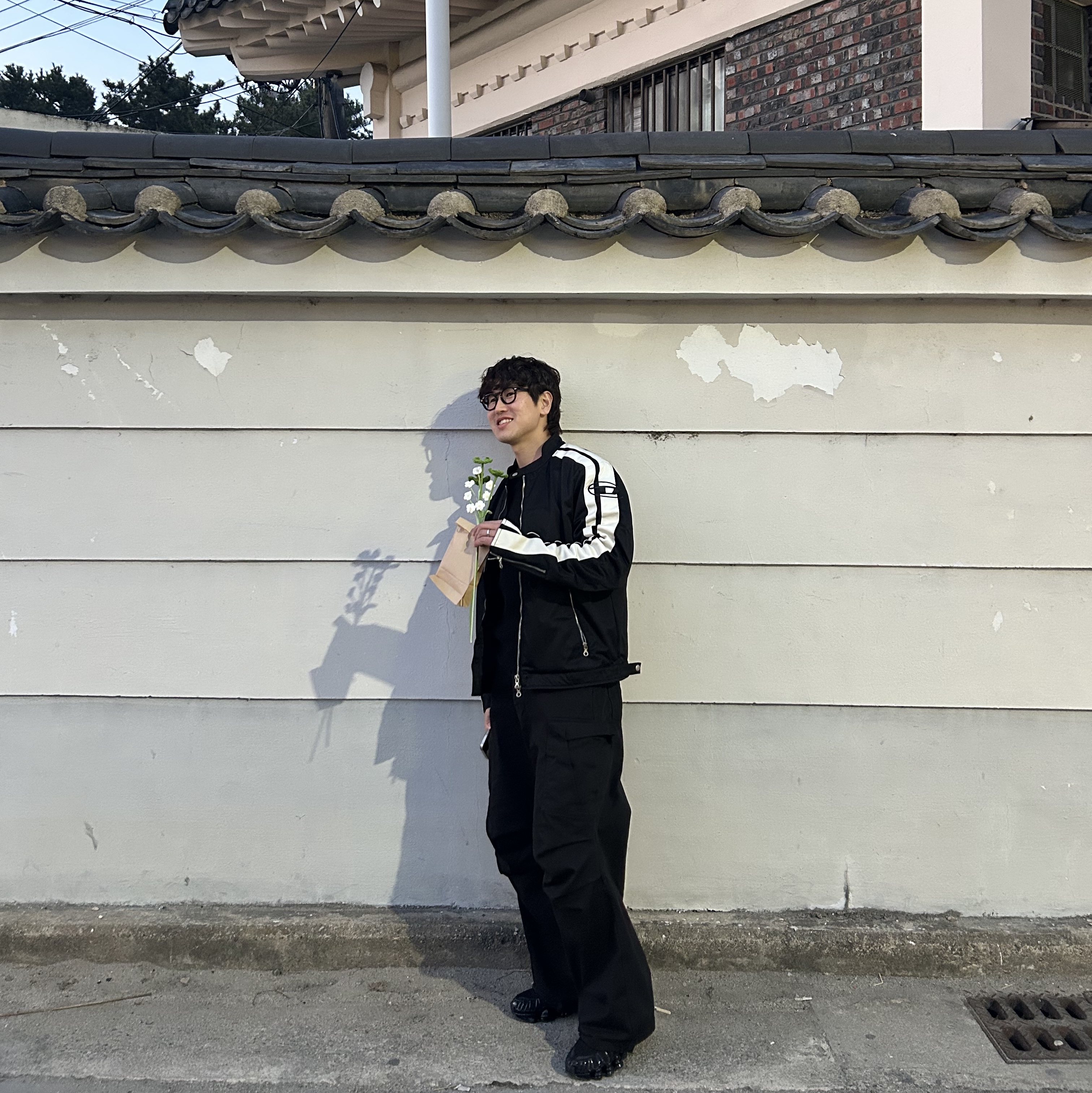 Diesel J-Beck Biker Jacket Black, (W) Nike Shox TL Black and Max Orange 착용 스타일