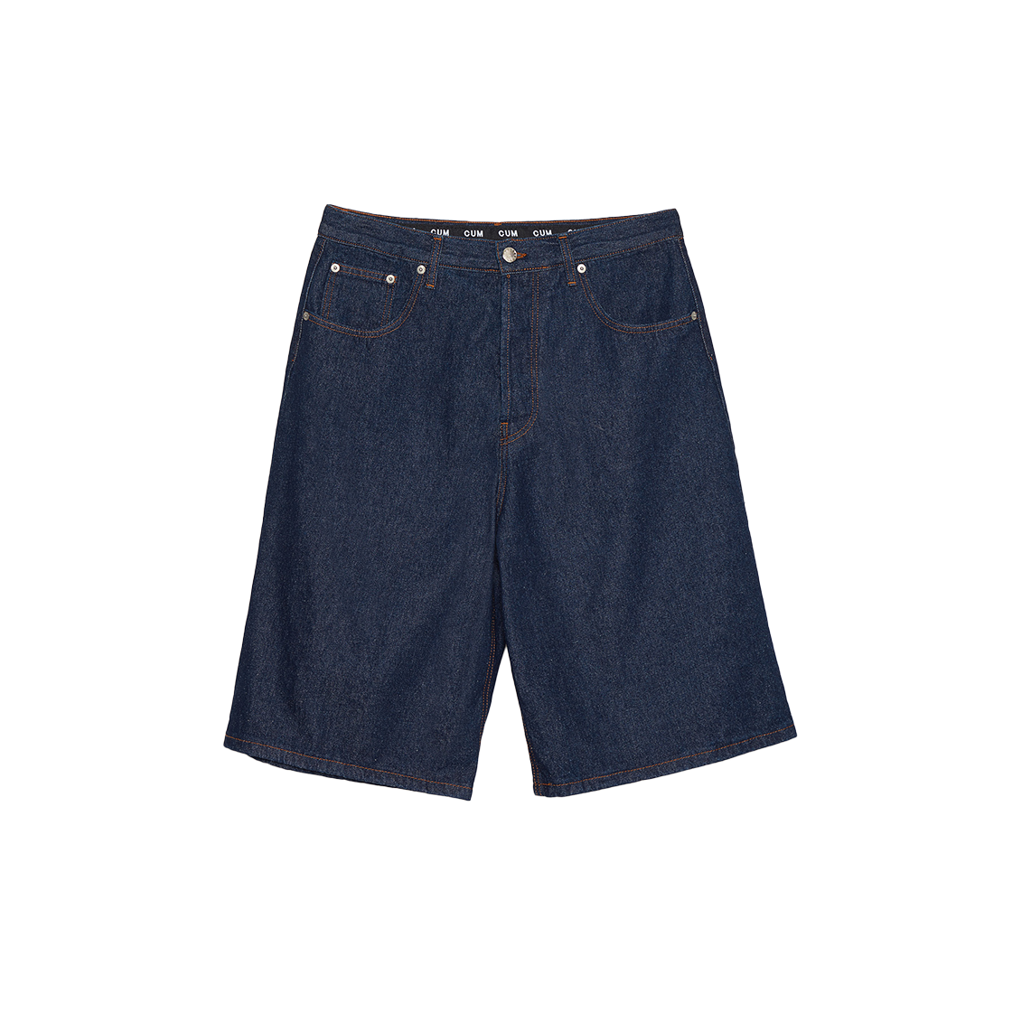 KM5BPASEC02IN Edward Cuming Lightweight Denim Circle Window Jean Short Indigo Wash - 25SS