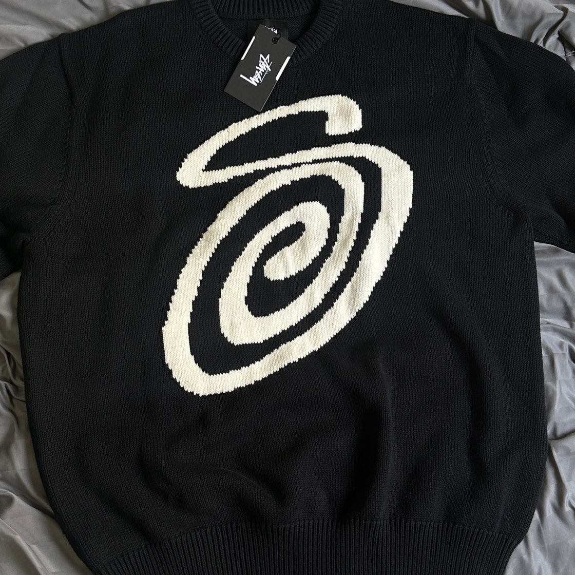 스투시 컬리 S 스웨터 블랙 | Stussy | KREAM