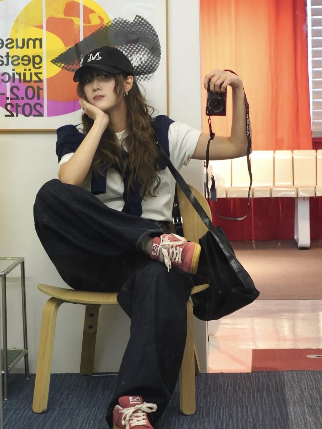 MUCENT Signature Ballcap Black, MUCENT Signature Ballcap Olive Green 착용 스타일 - 2