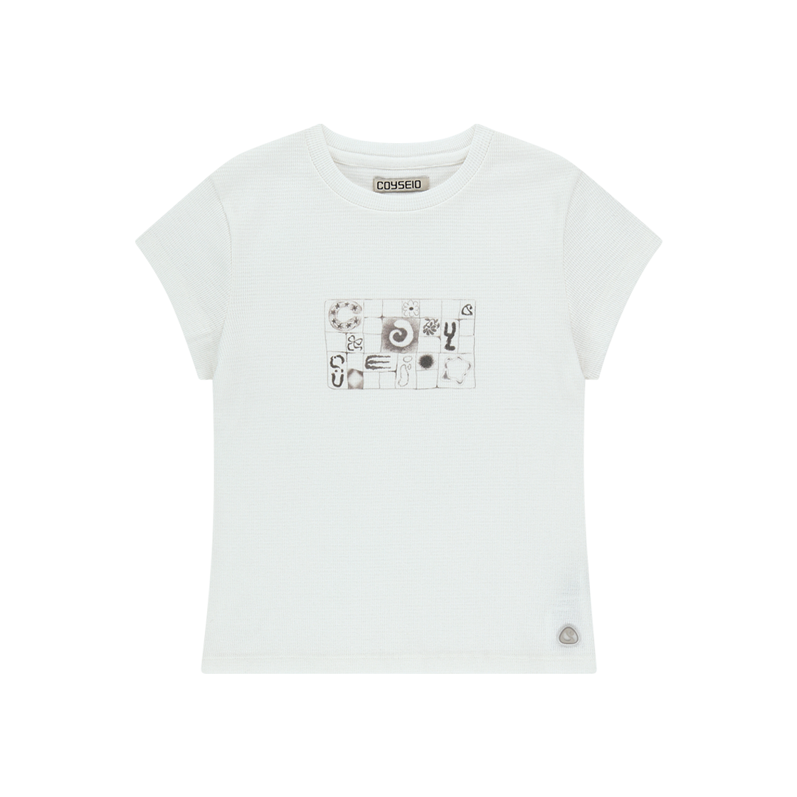 ★COYSEIO★COY WAFFLE T-SHIRT Coyseio Coy Waffle T-Shirt - Ivory | International Store