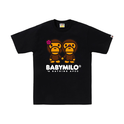 BAPE Sakura Baby Milo T-Shirt Black