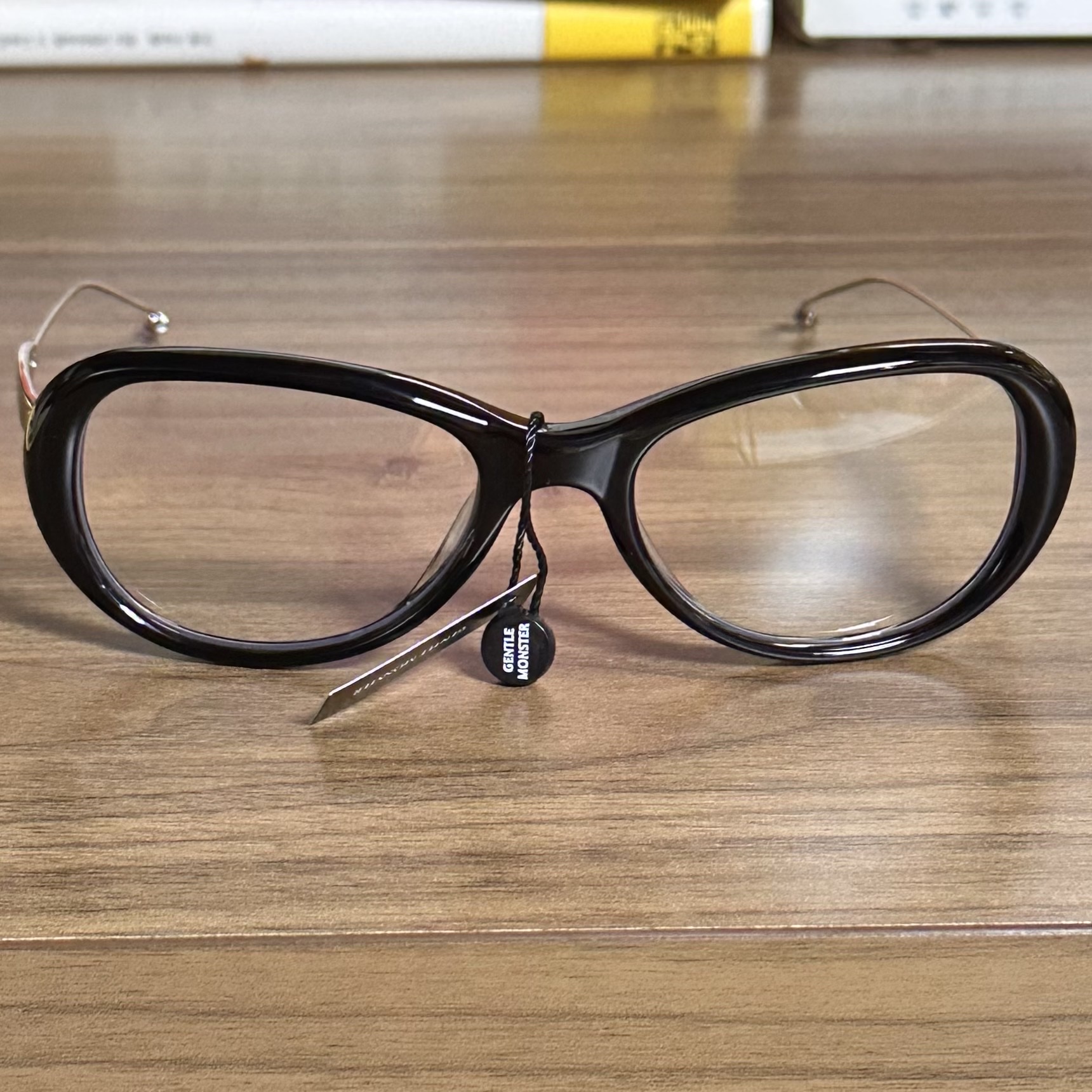 Gentle Monster x Maison Margiela MM215 Black Clear 착용 스타일 - 2