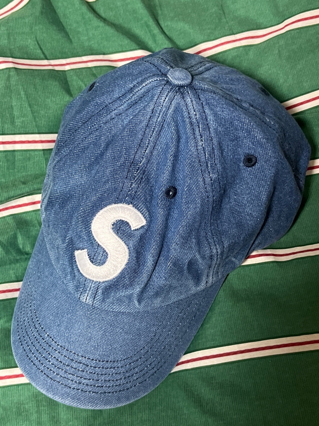 Adidas Samba ADV Cardboard, Supreme Pigment S Logo 6-Panel Denim - 24FW 착용 스타일 - 3
