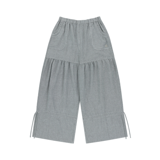 SU2501PT02-st COYSEIO Shirring Rough Pants Stripe