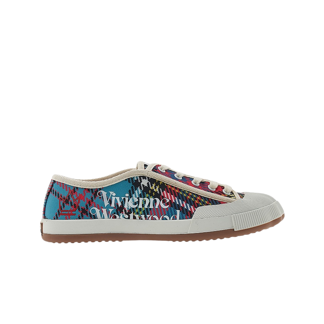 75020057M-W00J1-O301 Vivienne Westwood Animal Gym Low Top Sneakers Macandy Tartan